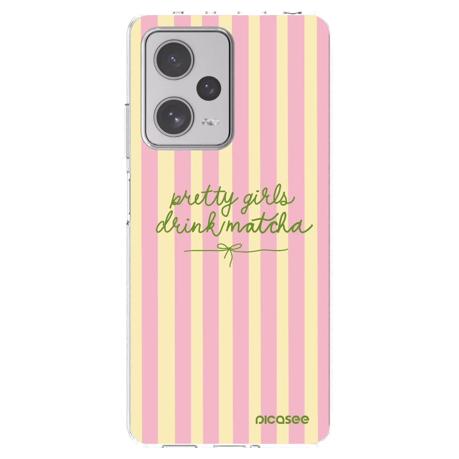 Picasee silikonska prozirna maskica za Xiaomi Redmi Note 12 Pro+ 5G - Pretty matcha