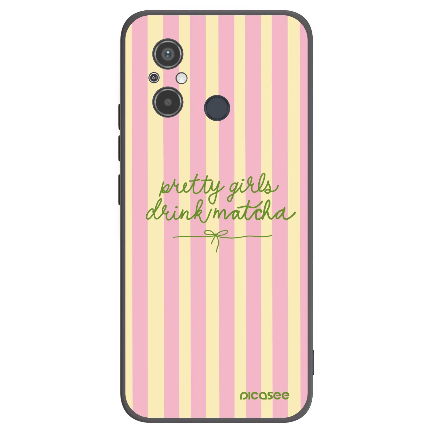 Picasee crna silikonska maskica za Xiaomi Redmi 12C - Pretty matcha