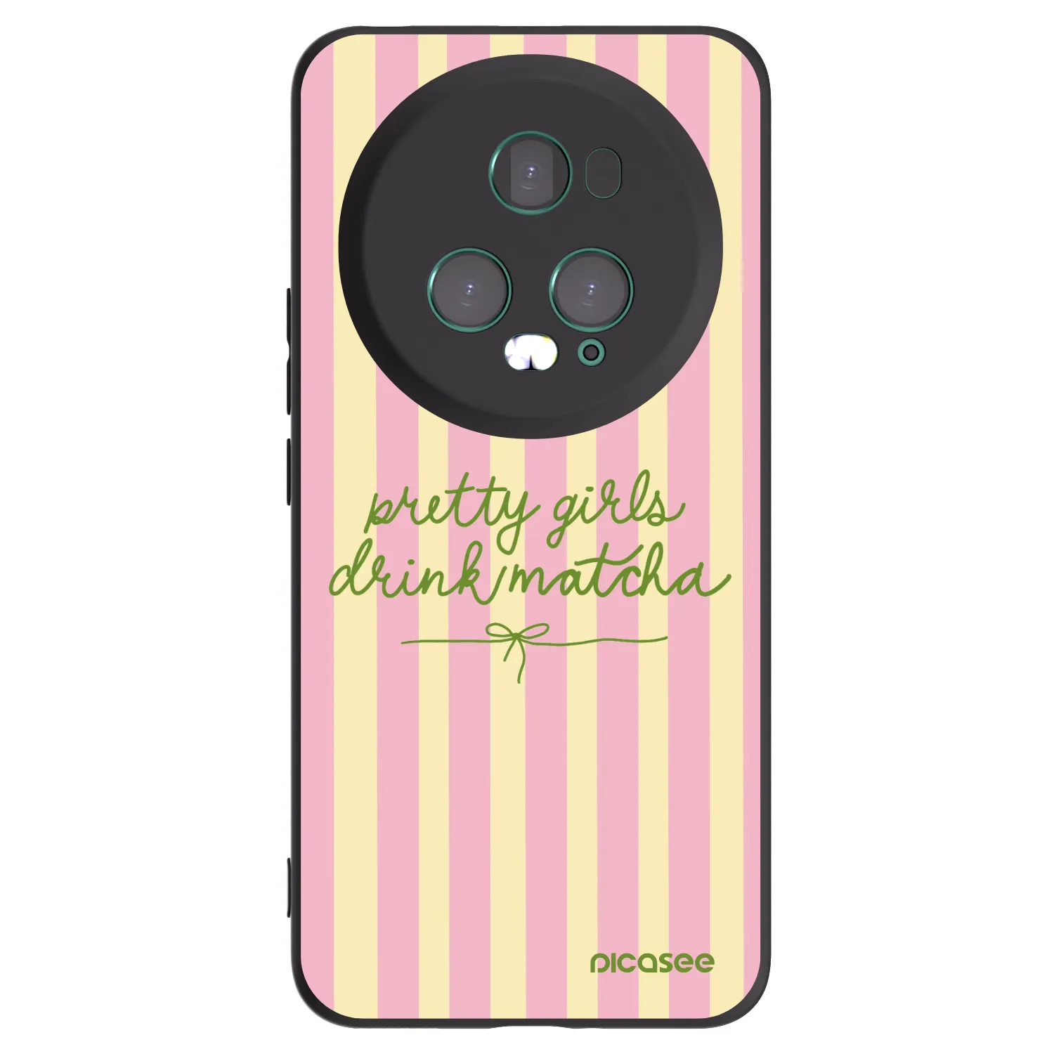 Picasee crna silikonska maskica za Honor Magic5 Pro - Pretty matcha
