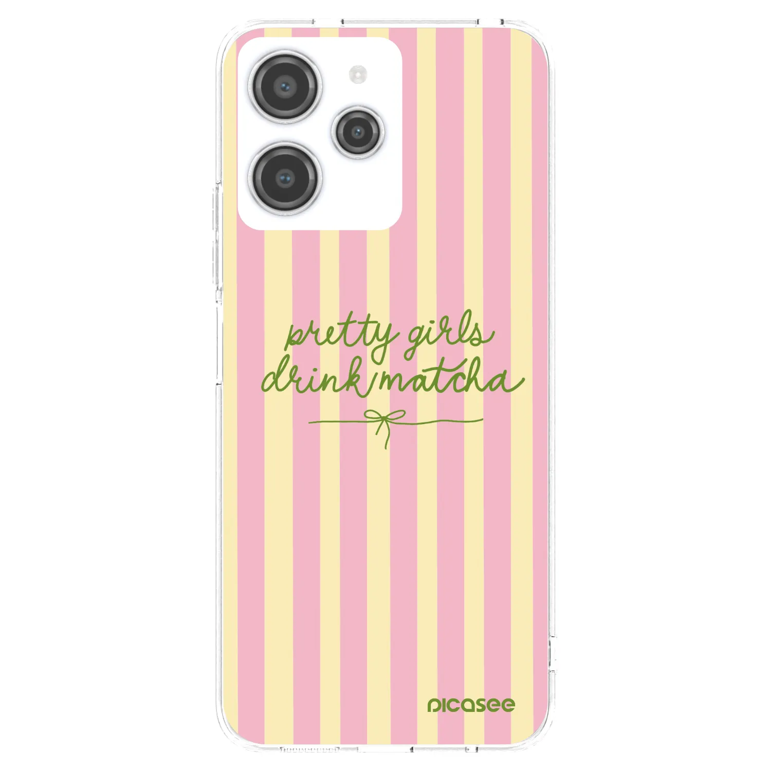 Picasee silikonska prozirna maskica za Xiaomi Redmi 12 4G - Pretty matcha