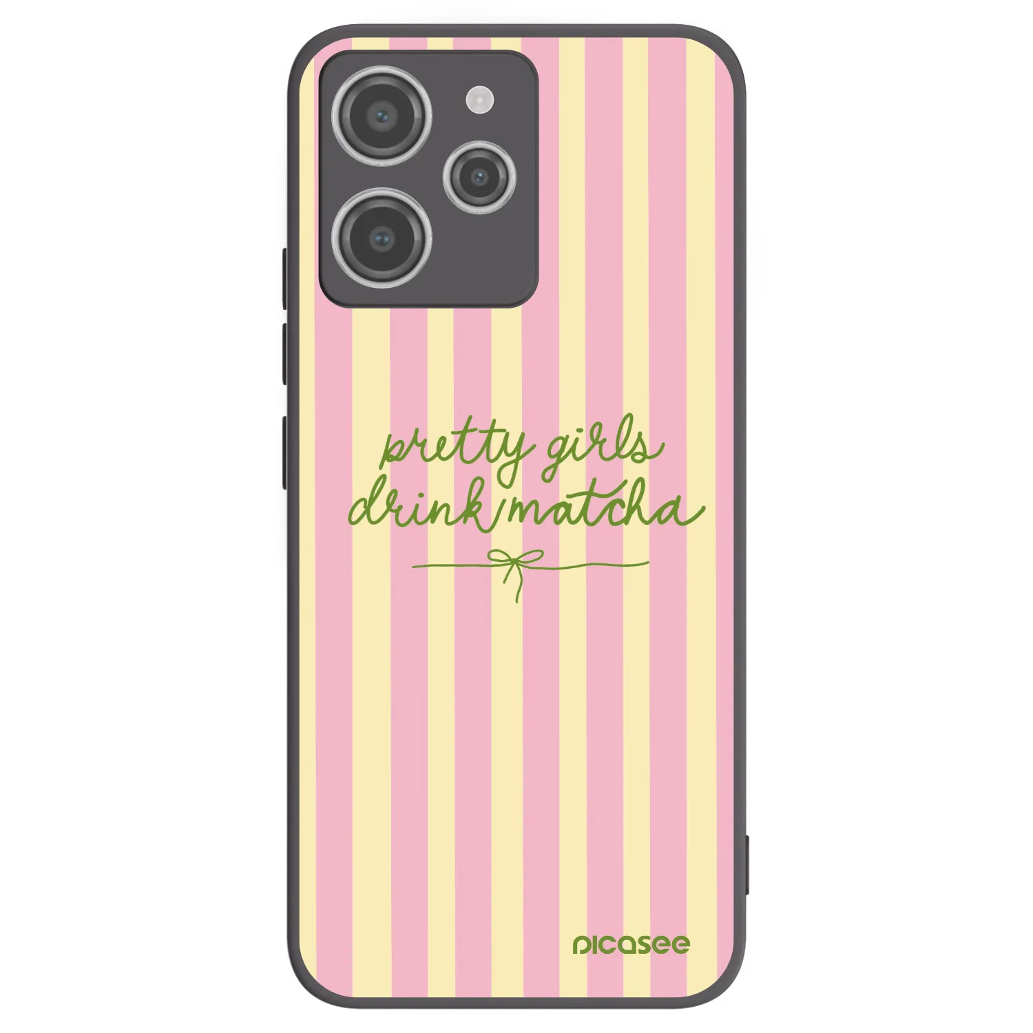 Picasee crna silikonska maskica za Xiaomi Redmi 12 4G - Pretty matcha