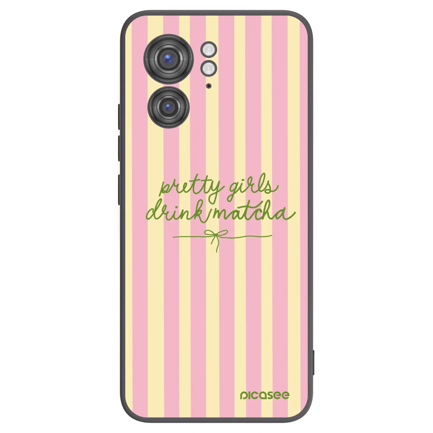 Picasee crna silikonska maskica za Motorola Edge 40 - Pretty matcha
