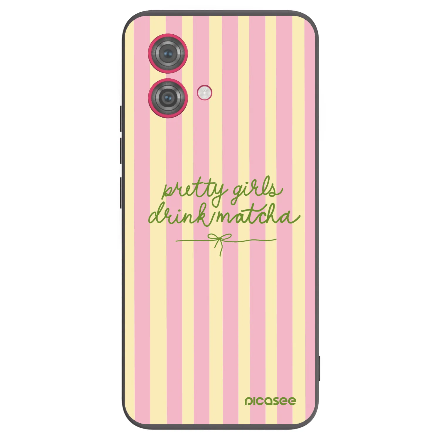 Picasee crna silikonska maskica za Motorola Moto G84 5G - Pretty matcha