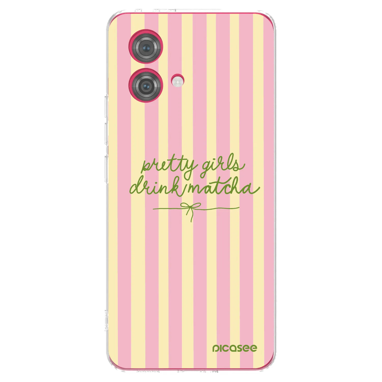 Picasee silikonska prozirna maskica za Motorola Moto G84 5G - Pretty matcha