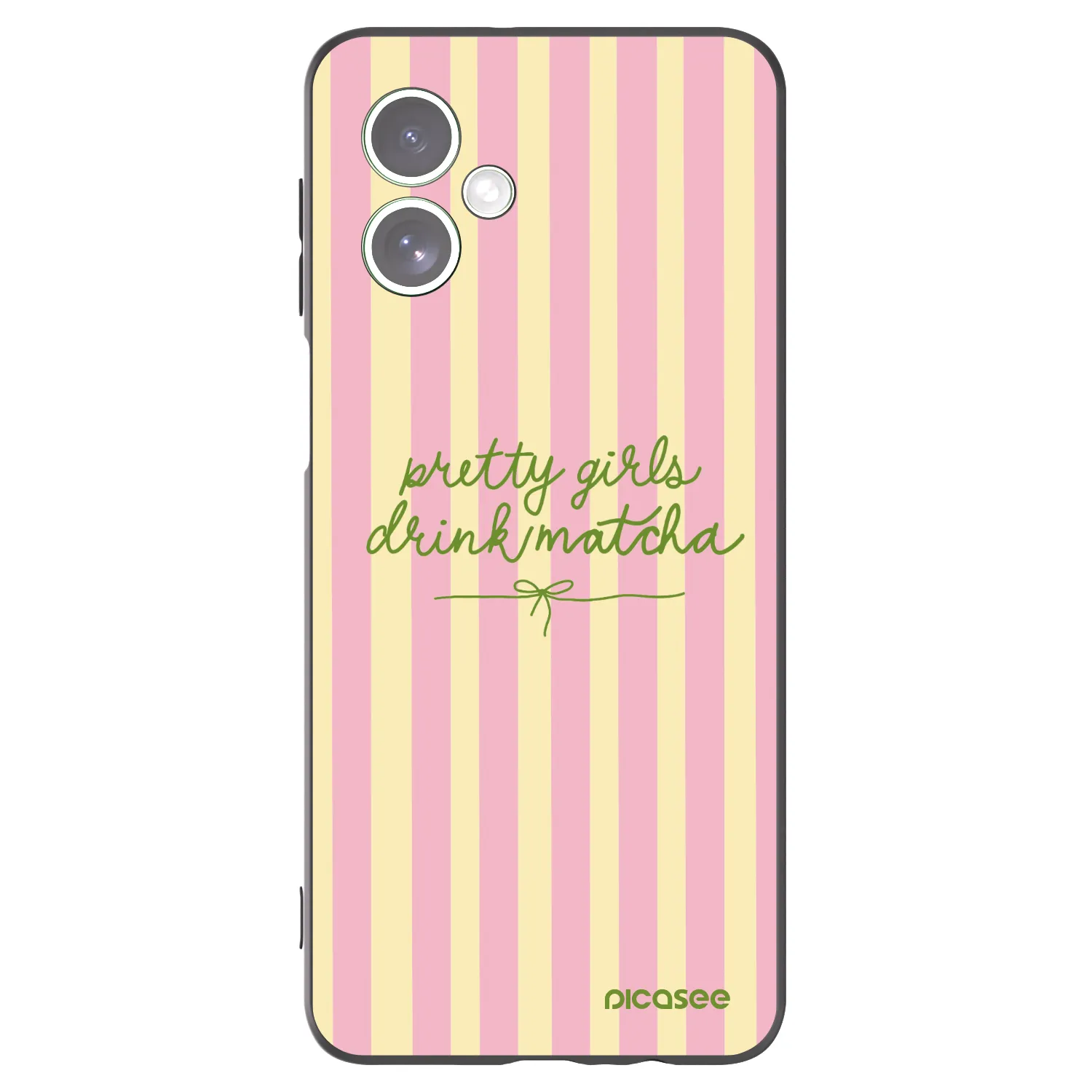 Picasee crna silikonska maskica za Motorola Moto G54 5G - Pretty matcha