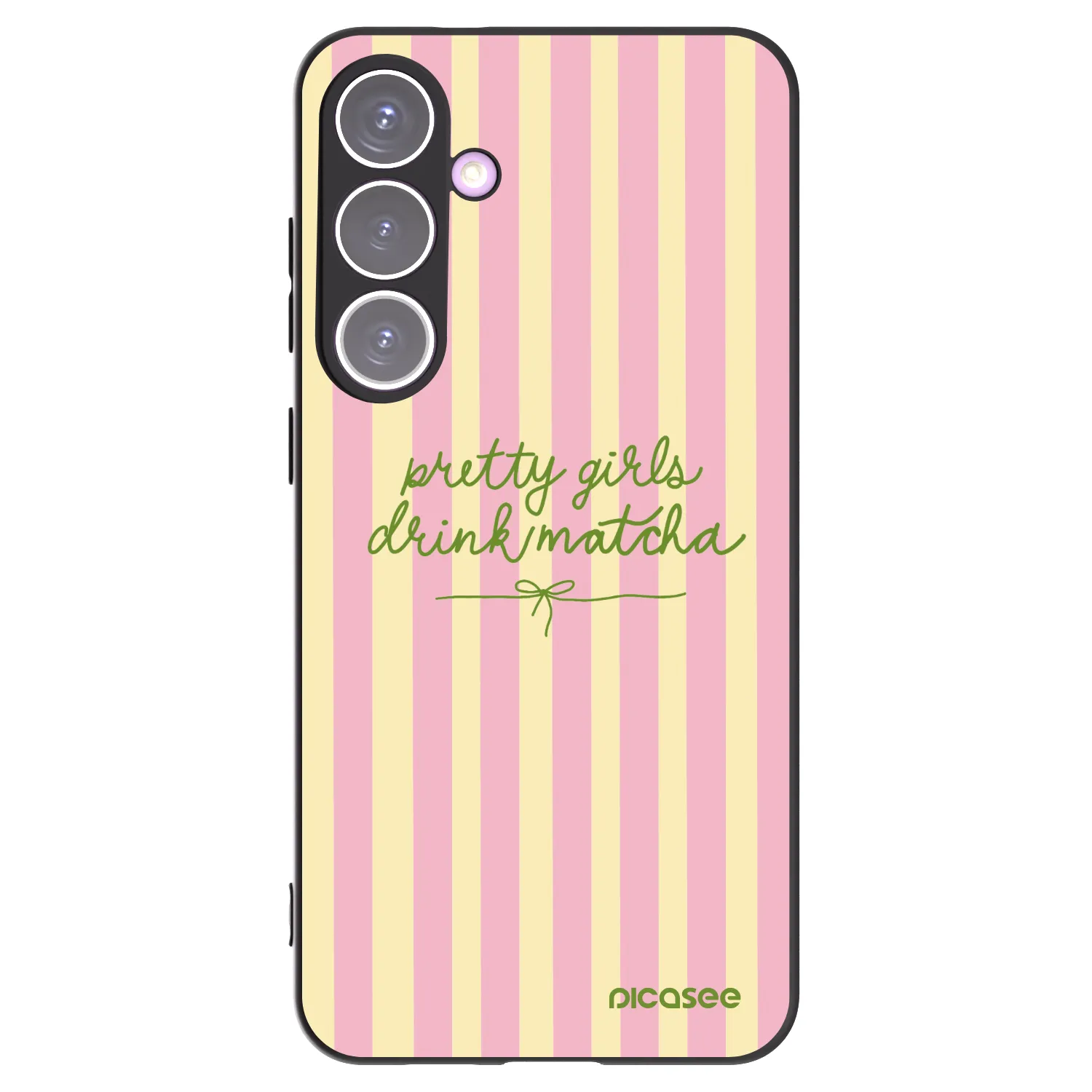 Picasee crna silikonska maskica za Samsung Galaxy S24+ S926B 5G - Pretty matcha