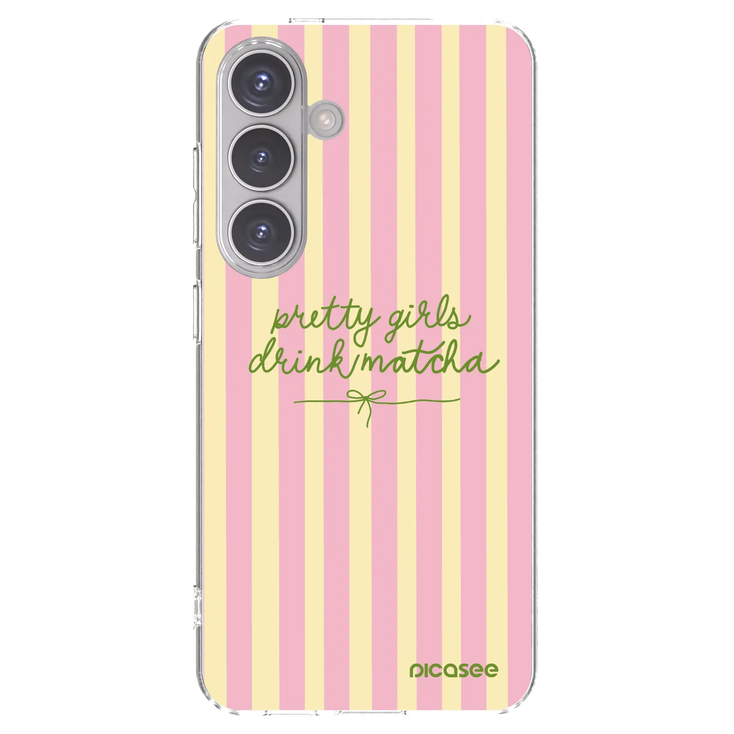 Picasee silikonska prozirna maskica za Samsung Galaxy S24 S921B 5G - Pretty matcha