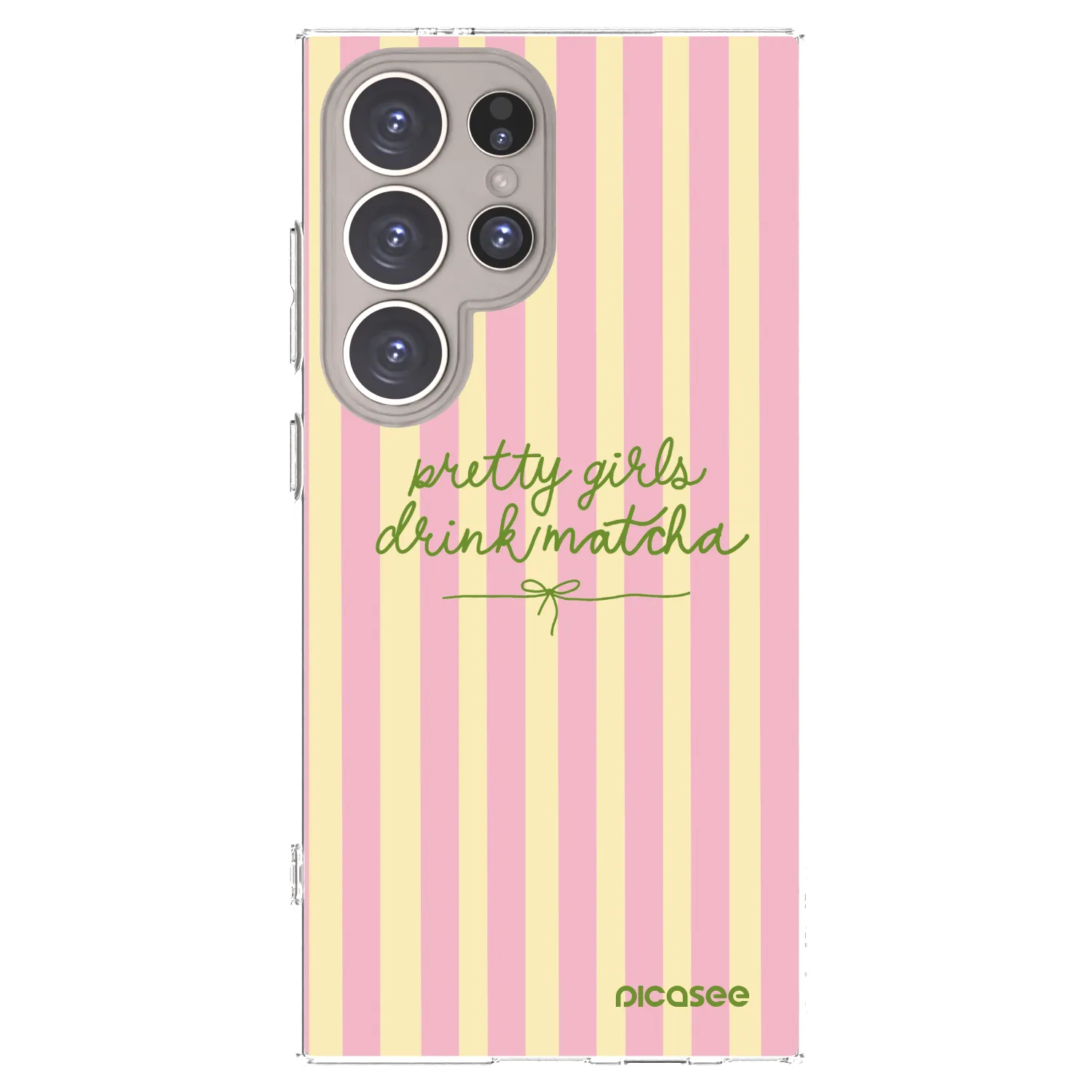 Picasee silikonska prozirna maskica za Samsung Galaxy S24 Ultra S928B 5G - Pretty matcha
