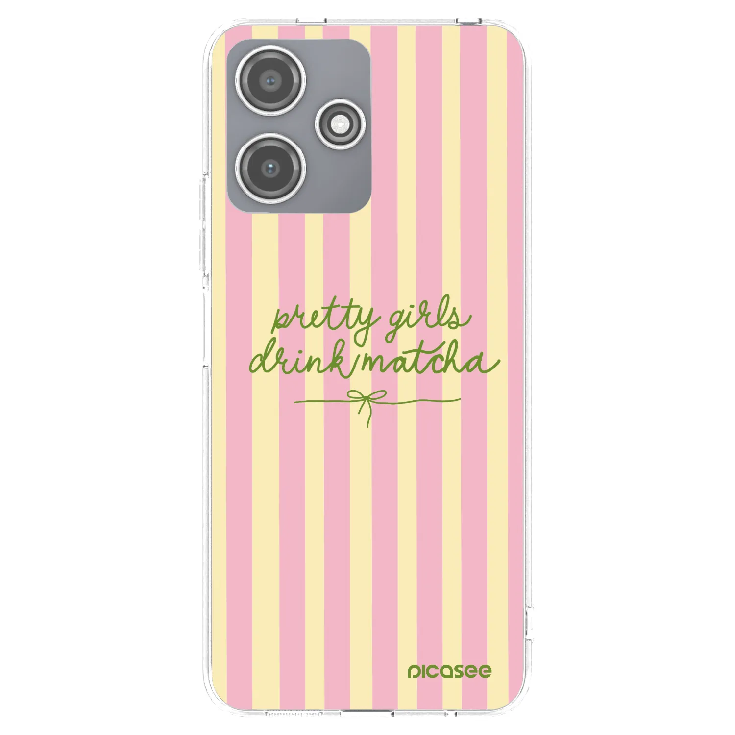 Picasee silikonska prozirna maskica za Xiaomi Redmi 12 5G - Pretty matcha