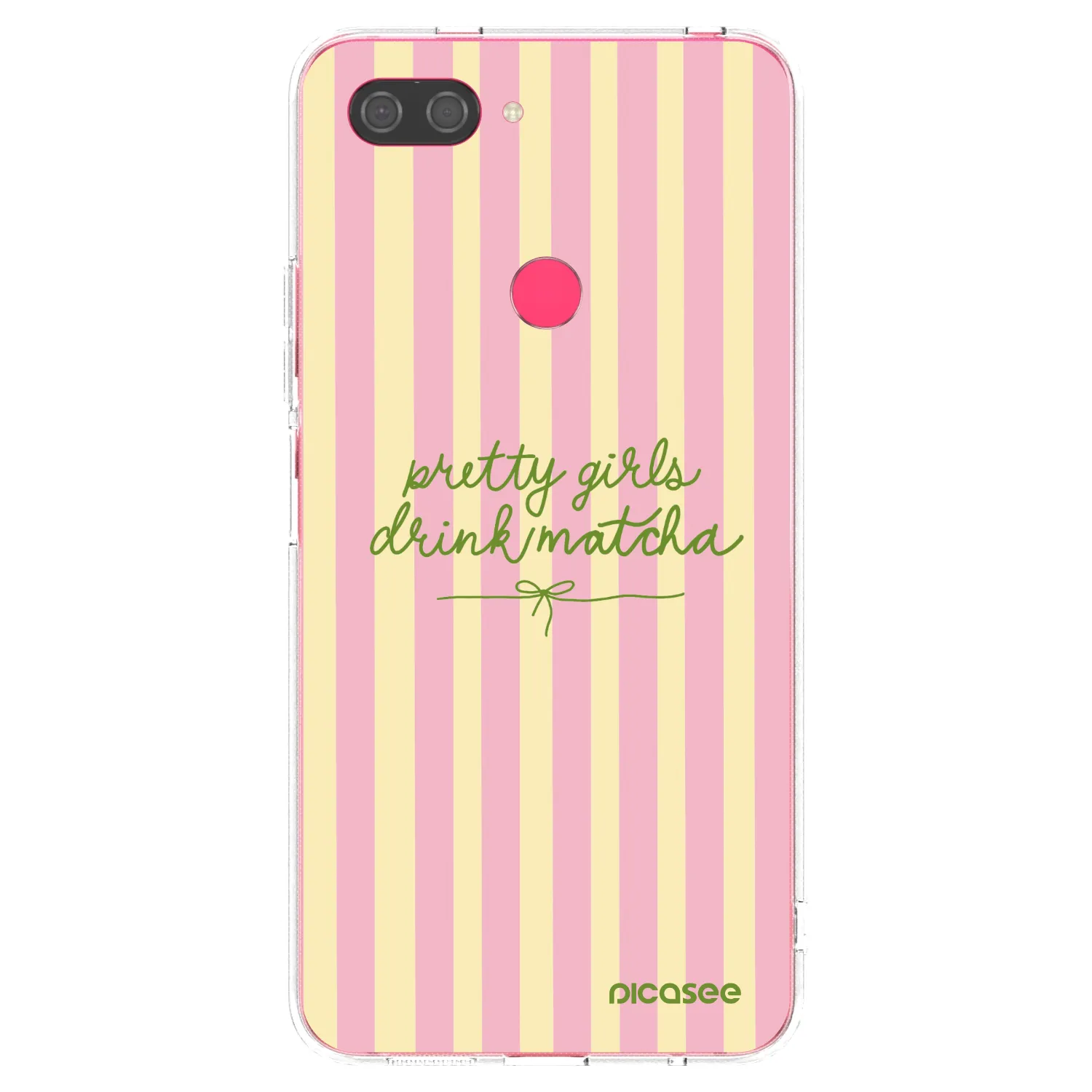 Picasee silikonska prozirna maskica za Xiaomi Mi 8 Lite - Pretty matcha