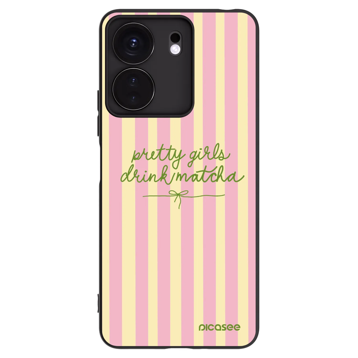 Picasee crna silikonska maskica za Xiaomi Redmi 13C 4G - Pretty matcha