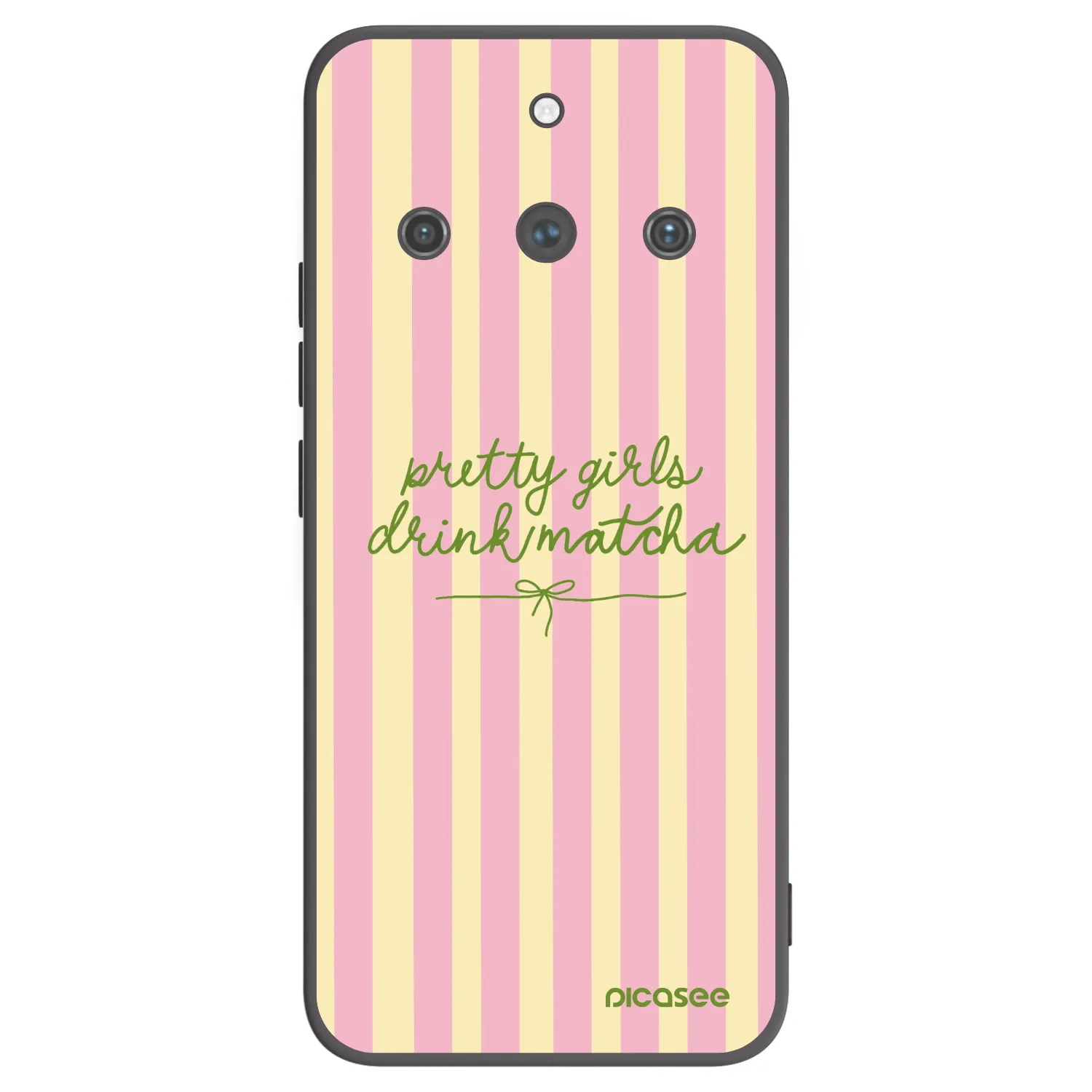 Picasee crna silikonska maskica za Realme 11 Pro+ - Pretty matcha