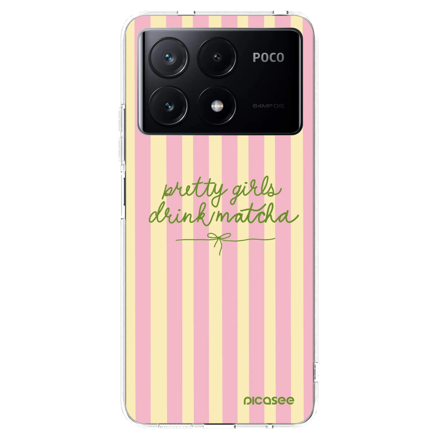 Picasee silikonska prozirna maskica za Xiaomi Poco X6 Pro - Pretty matcha
