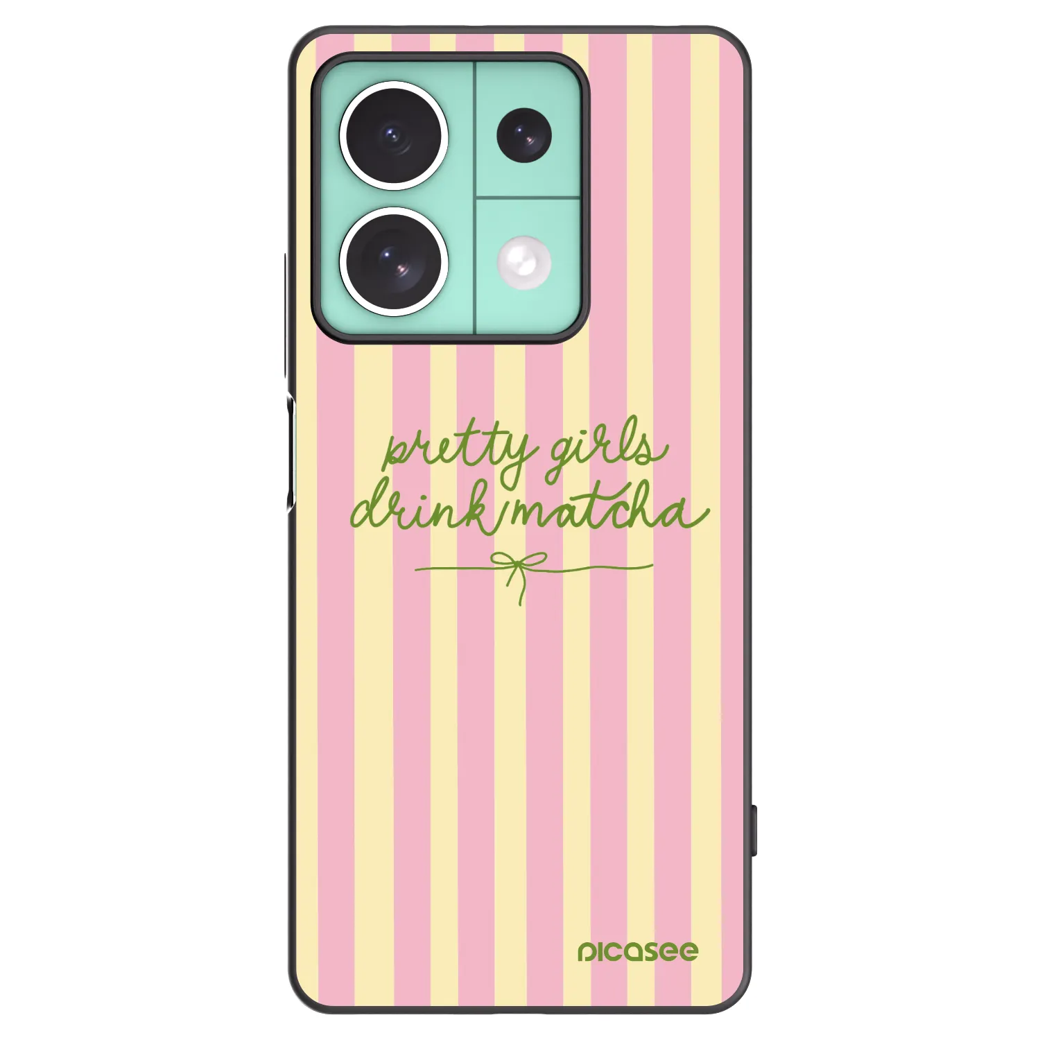 Picasee crna silikonska maskica za Xiaomi Redmi Note 13 5G - Pretty matcha