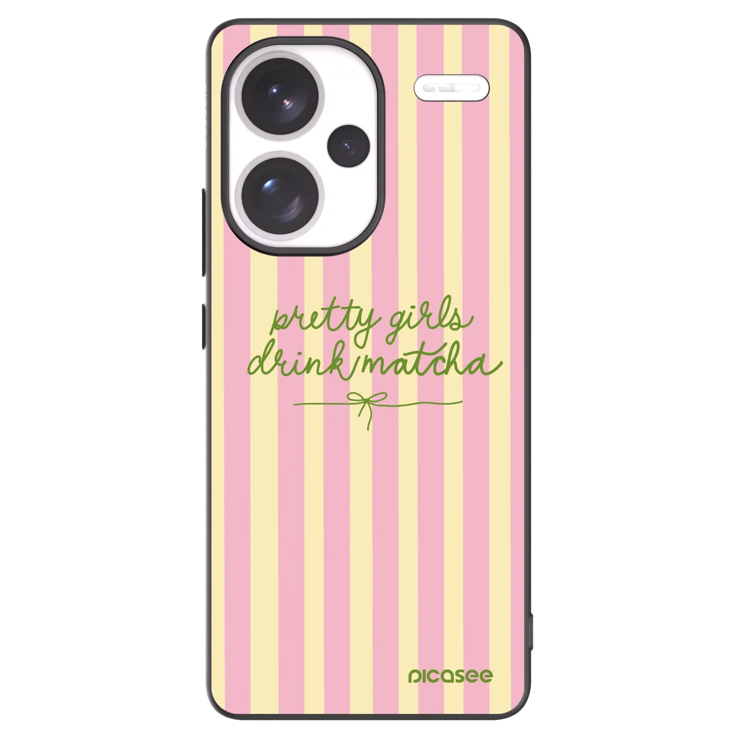 Picasee crna silikonska maskica za Xiaomi Redmi Note 13 Pro+ 5G - Pretty matcha
