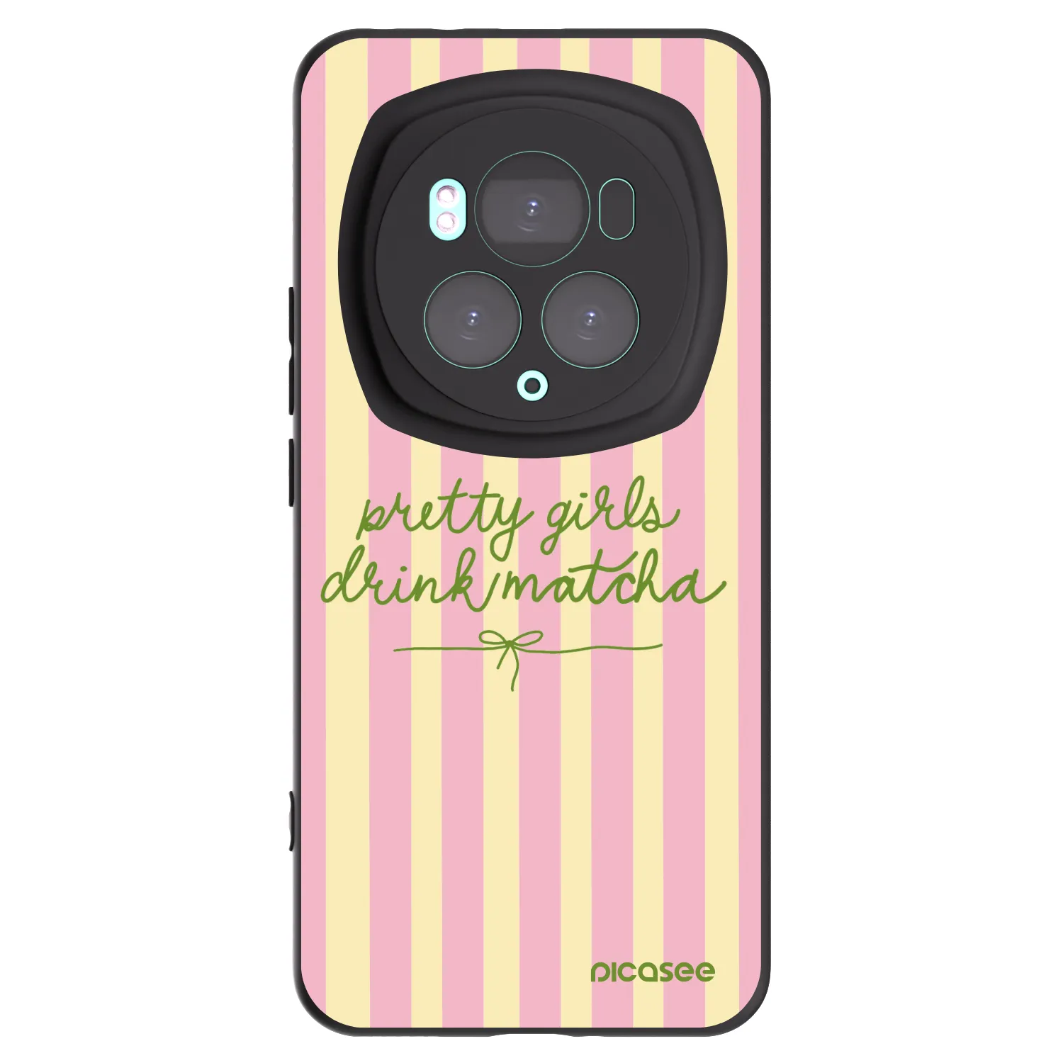 Picasee crna silikonska maskica za Honor Magic6 Pro - Pretty matcha