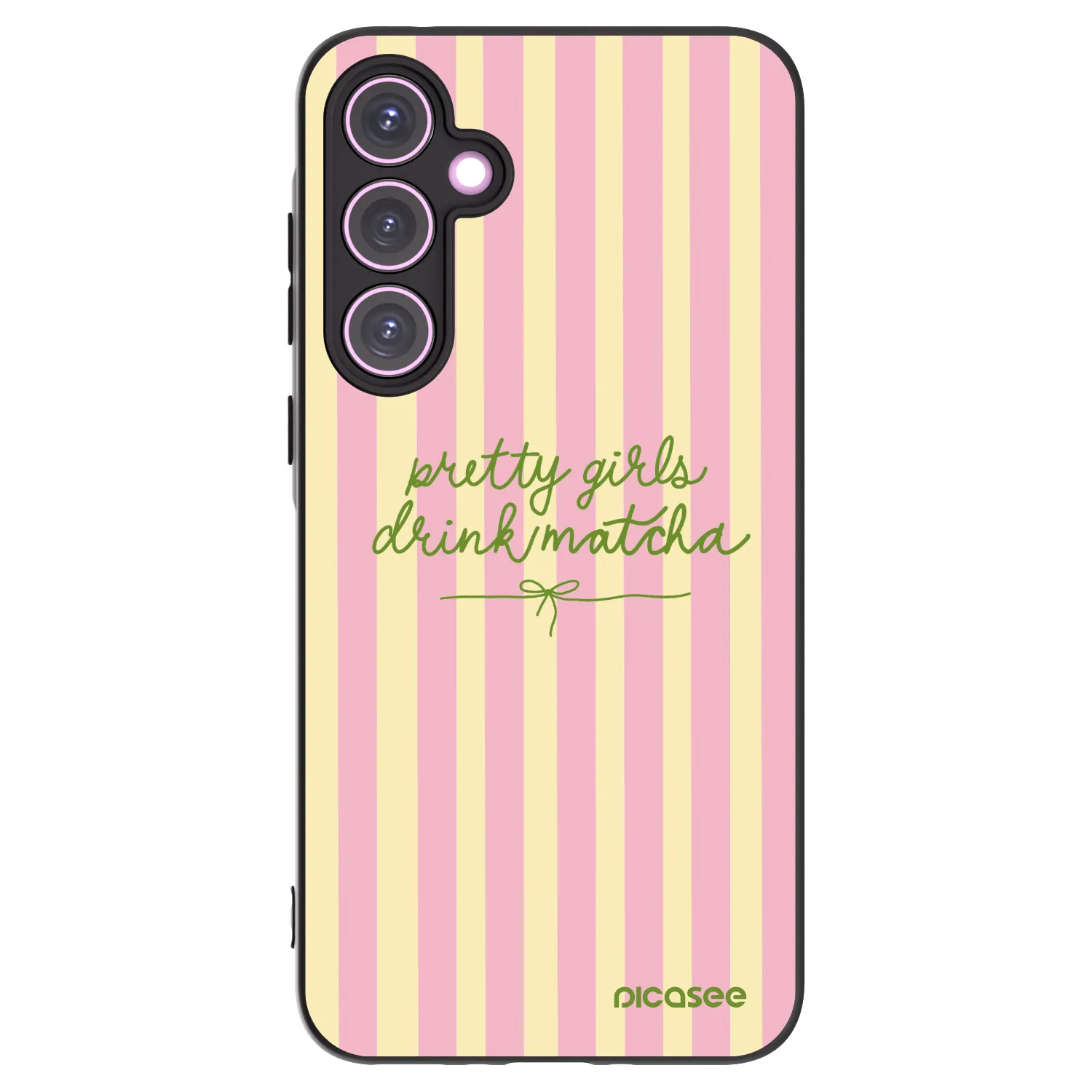 Picasee crna silikonska maskica za Samsung Galaxy A35 5G A356B - Pretty matcha