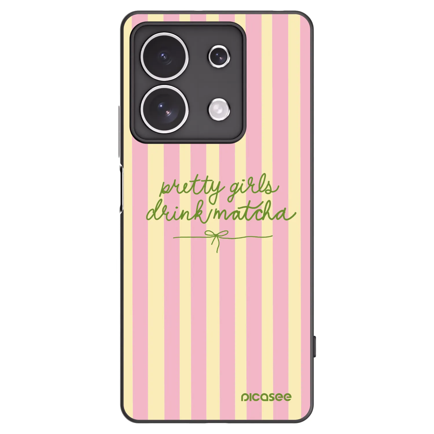 Picasee crna silikonska maskica za Xiaomi Redmi Note 13 4G - Pretty matcha