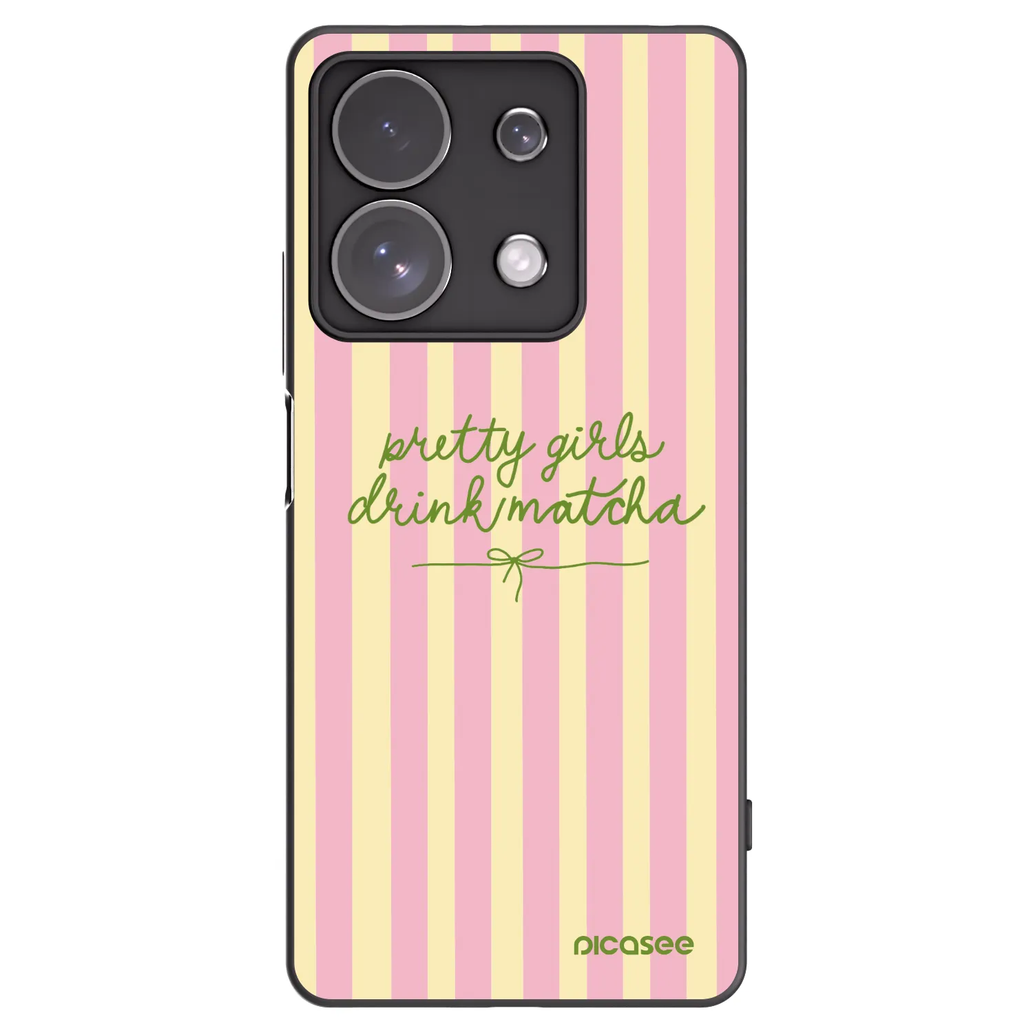 Picasee crna silikonska maskica za Xiaomi Redmi Note 13 Pro 4G - Pretty matcha