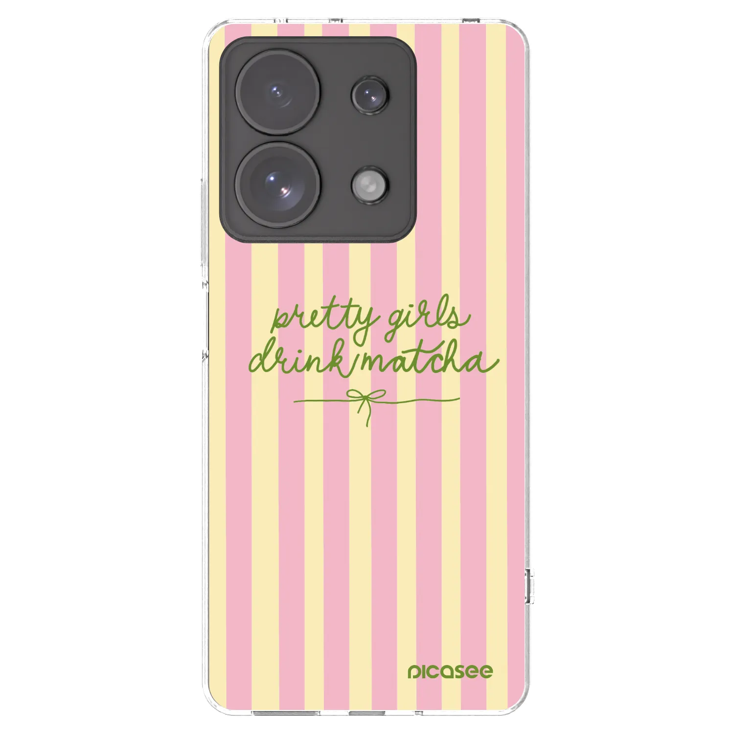 Picasee silikonska prozirna maskica za Xiaomi Redmi Note 13 Pro 4G - Pretty matcha