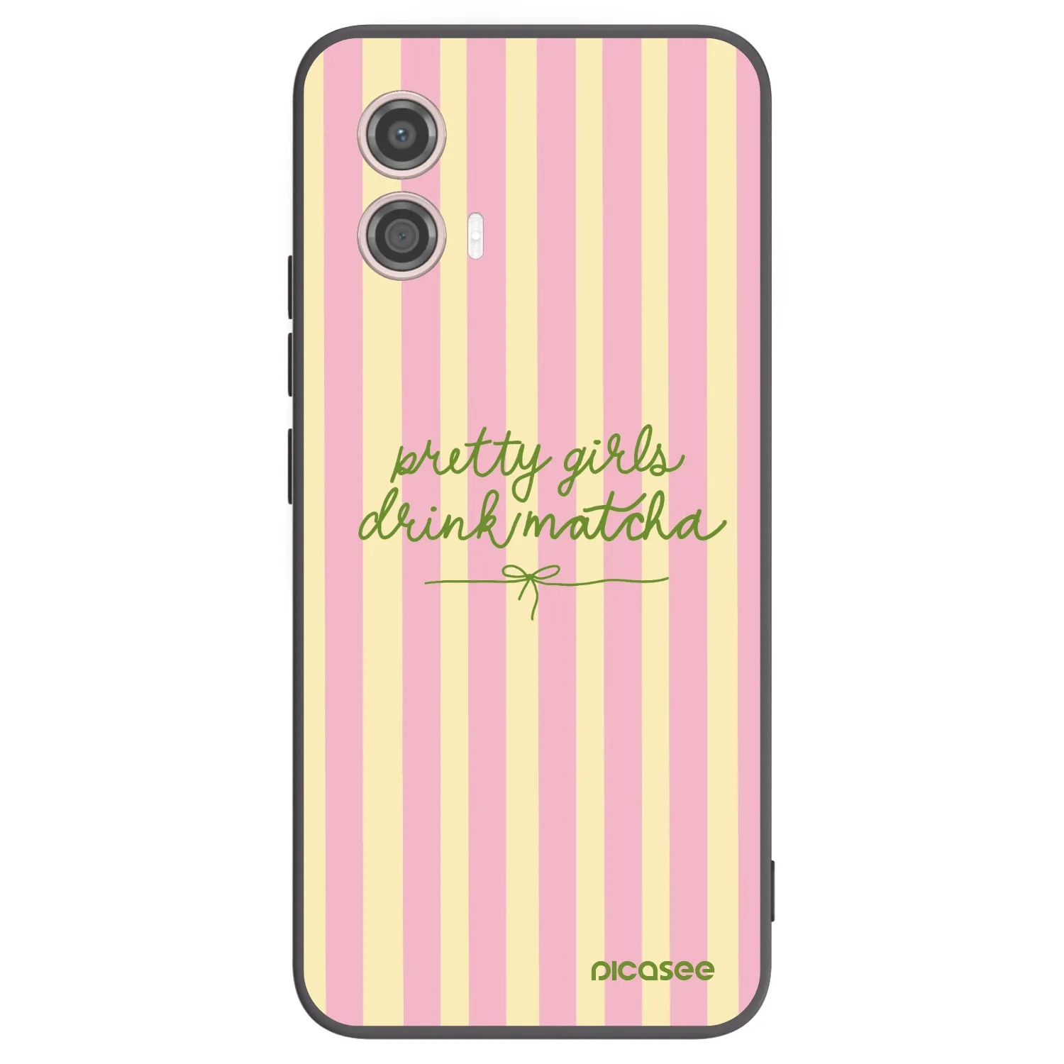 Picasee crna silikonska maskica za Motorola Moto G53 5G - Pretty matcha