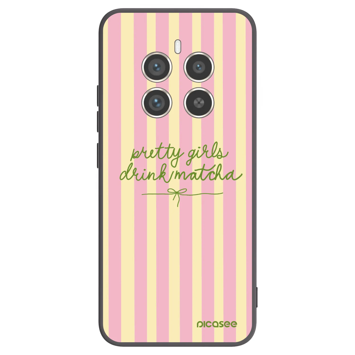 Picasee crna silikonska maskica za Realme 12 Pro 5G - Pretty matcha