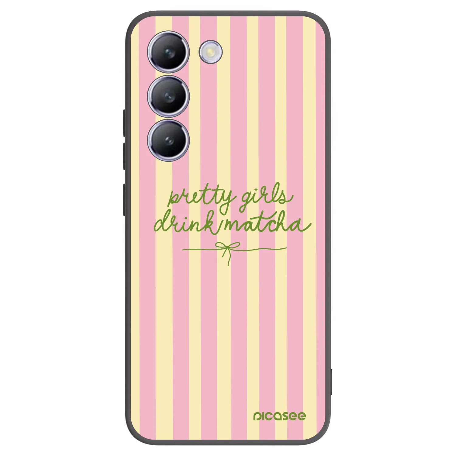 Picasee crna silikonska maskica za Vivo V40 SE 5G - Pretty matcha