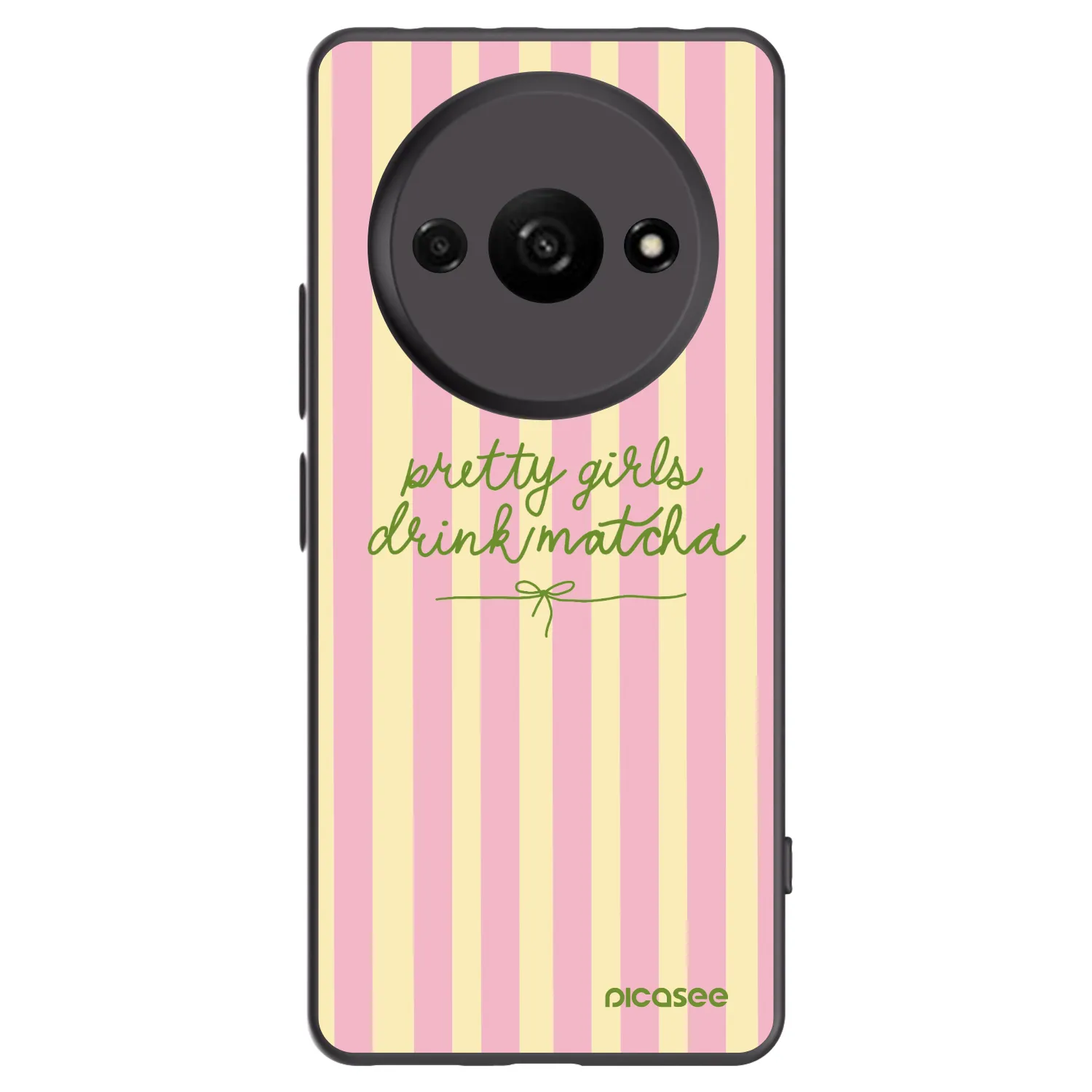 Picasee crna silikonska maskica za Xiaomi Redmi A3 - Pretty matcha