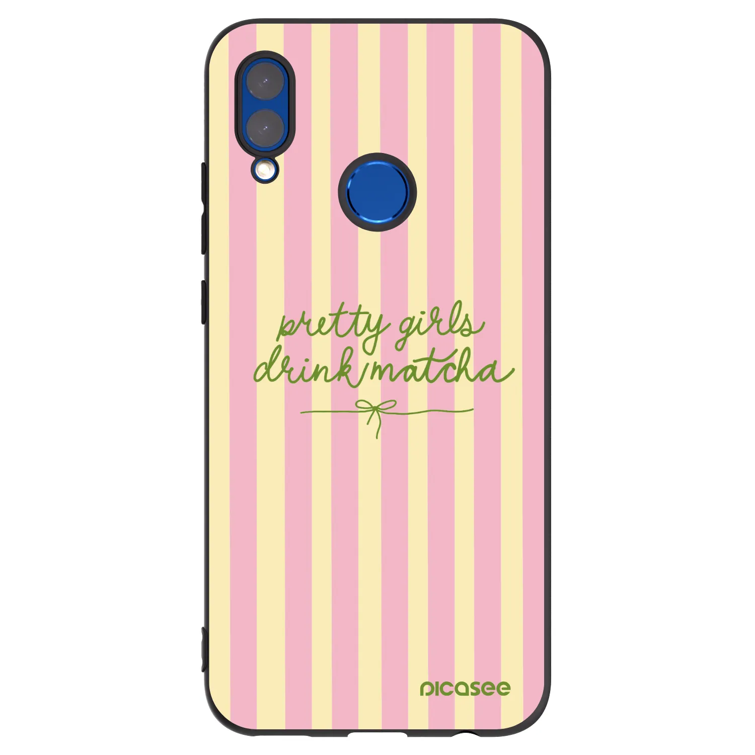 Picasee crna silikonska maskica za Huawei P Smart 2019 - Pretty matcha