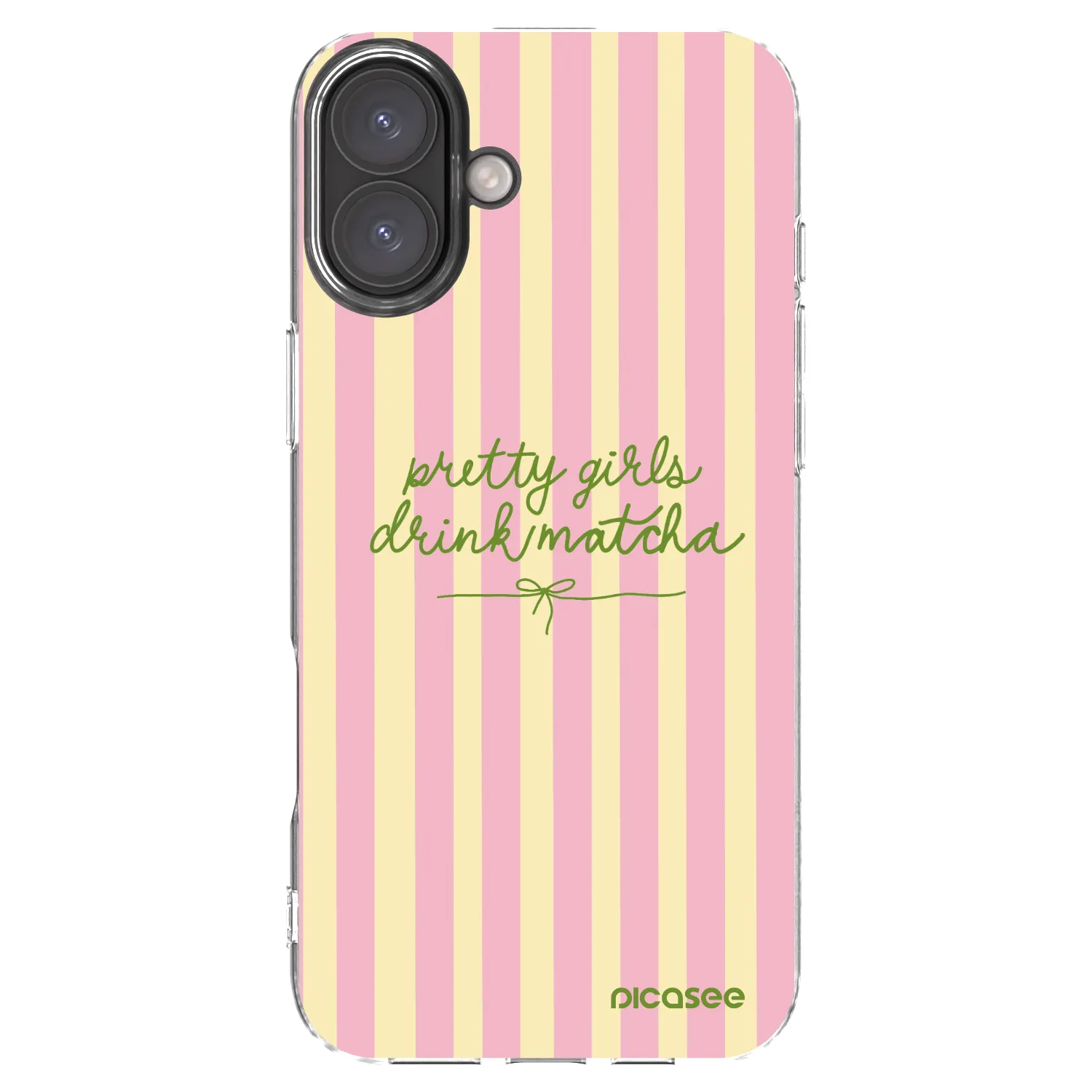 Picasee silikonska prozirna maskica za Apple iPhone 16 Plus - Pretty matcha