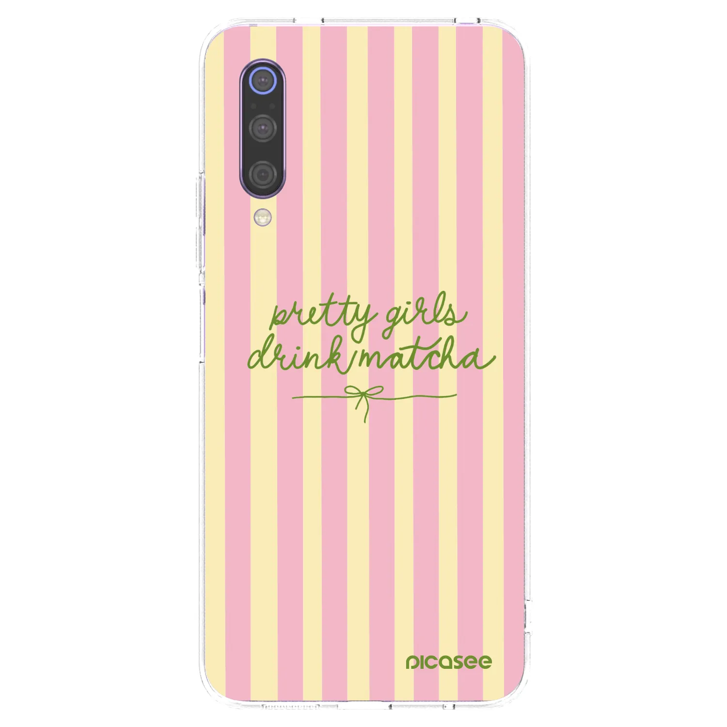 Picasee silikonska prozirna maskica za Xiaomi Mi 9 - Pretty matcha
