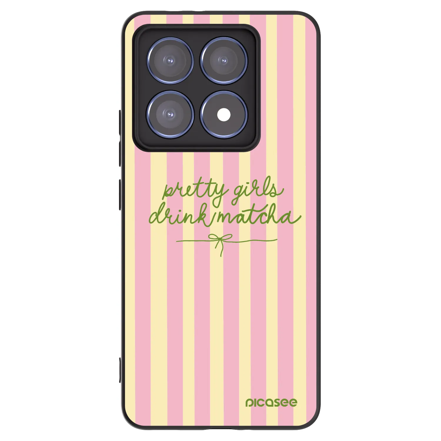 Picasee crna silikonska maskica za Xiaomi 14T Pro - Pretty matcha