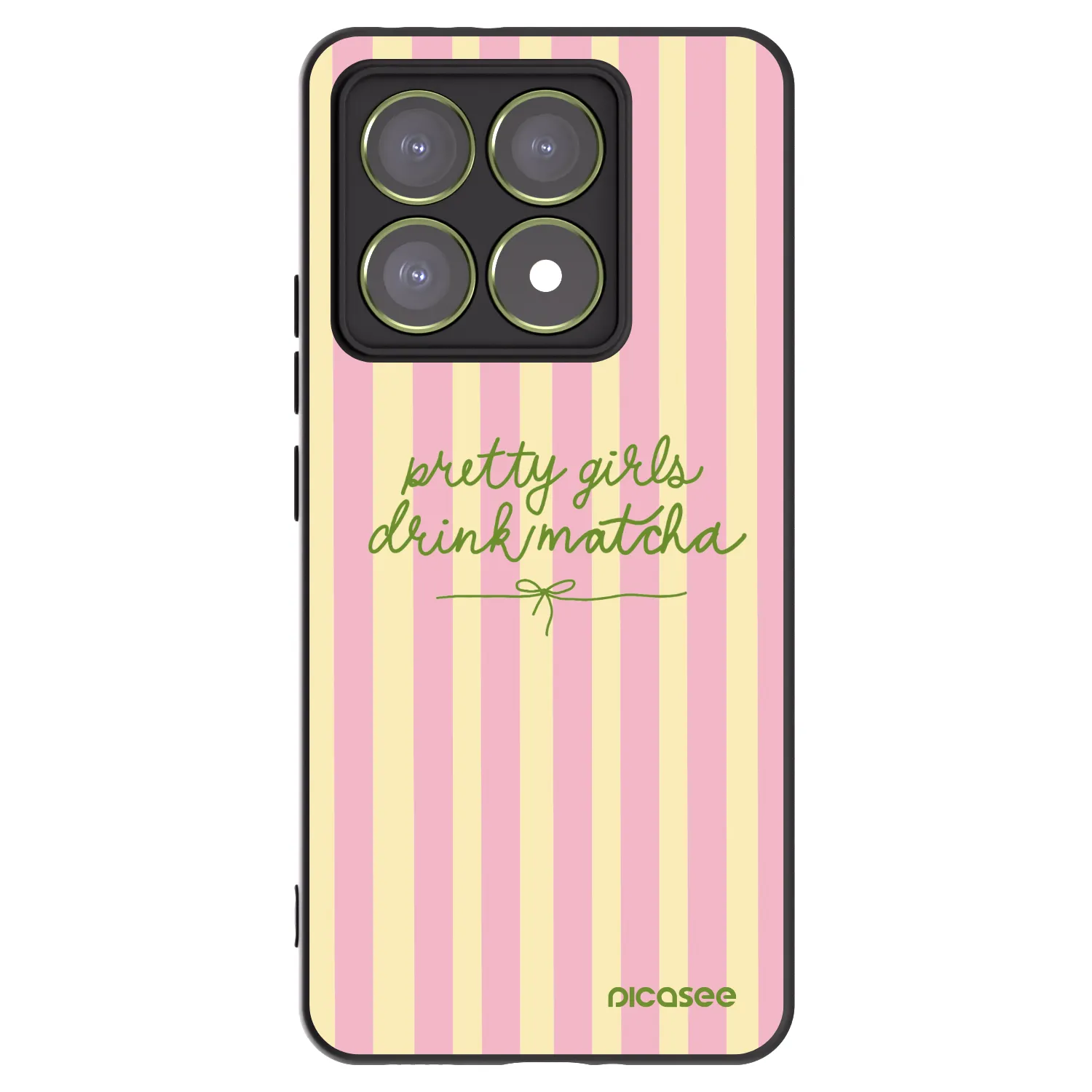 Picasee crna silikonska maskica za Xiaomi 14T - Pretty matcha