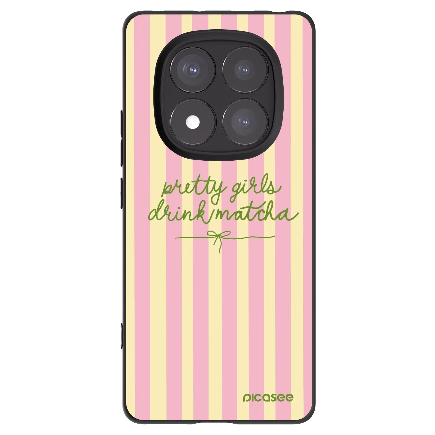 Picasee crna silikonska maskica za Xiaomi Redmi Note 14 Pro+ 5G - Pretty matcha