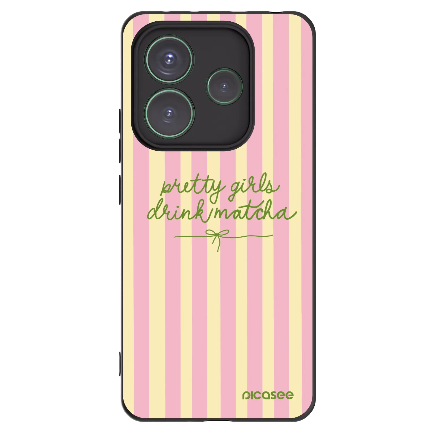 Picasee crna silikonska maskica za Xiaomi Redmi Note 14 5G - Pretty matcha