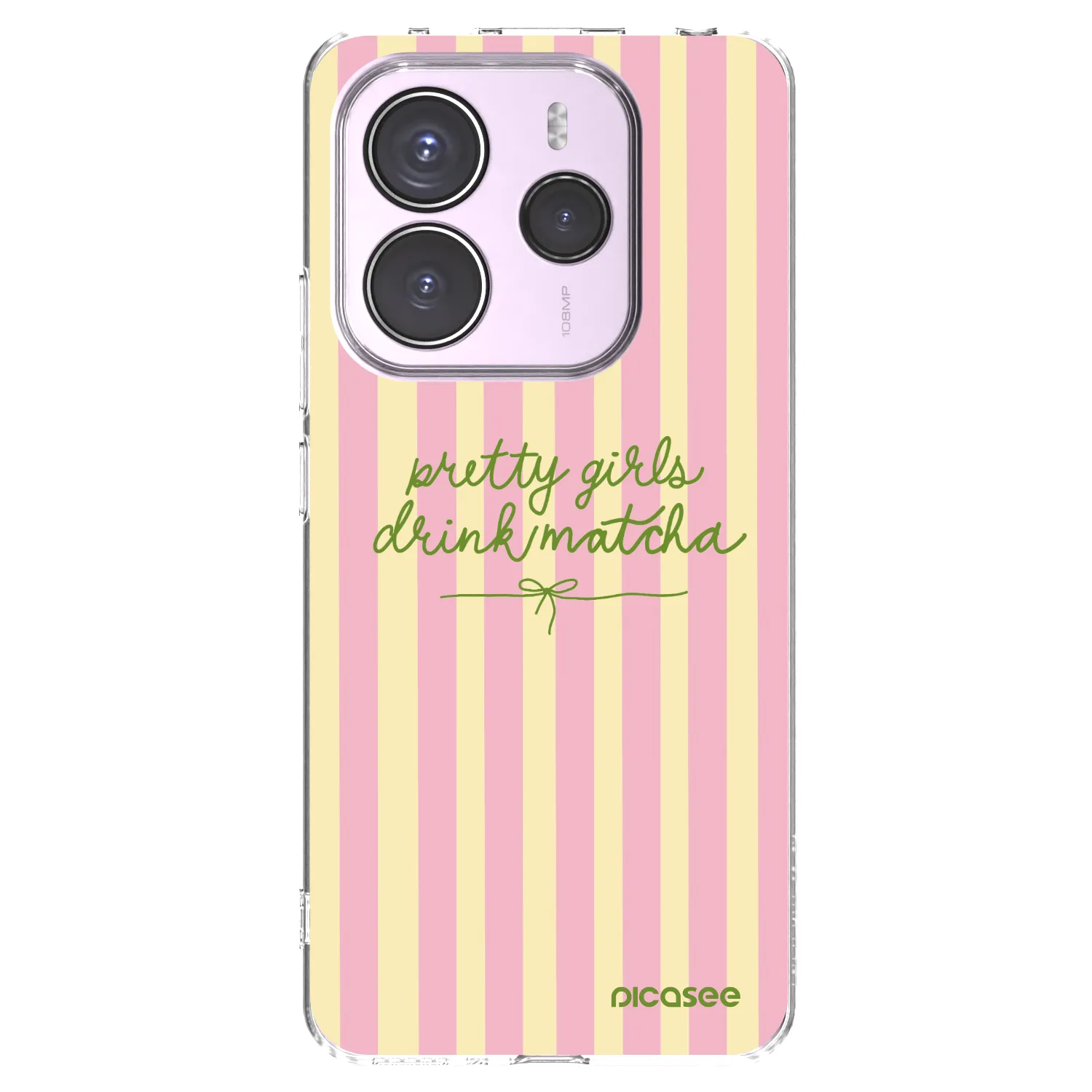 Picasee silikonska prozirna maskica za Xiaomi Redmi Note 14 5G - Pretty matcha
