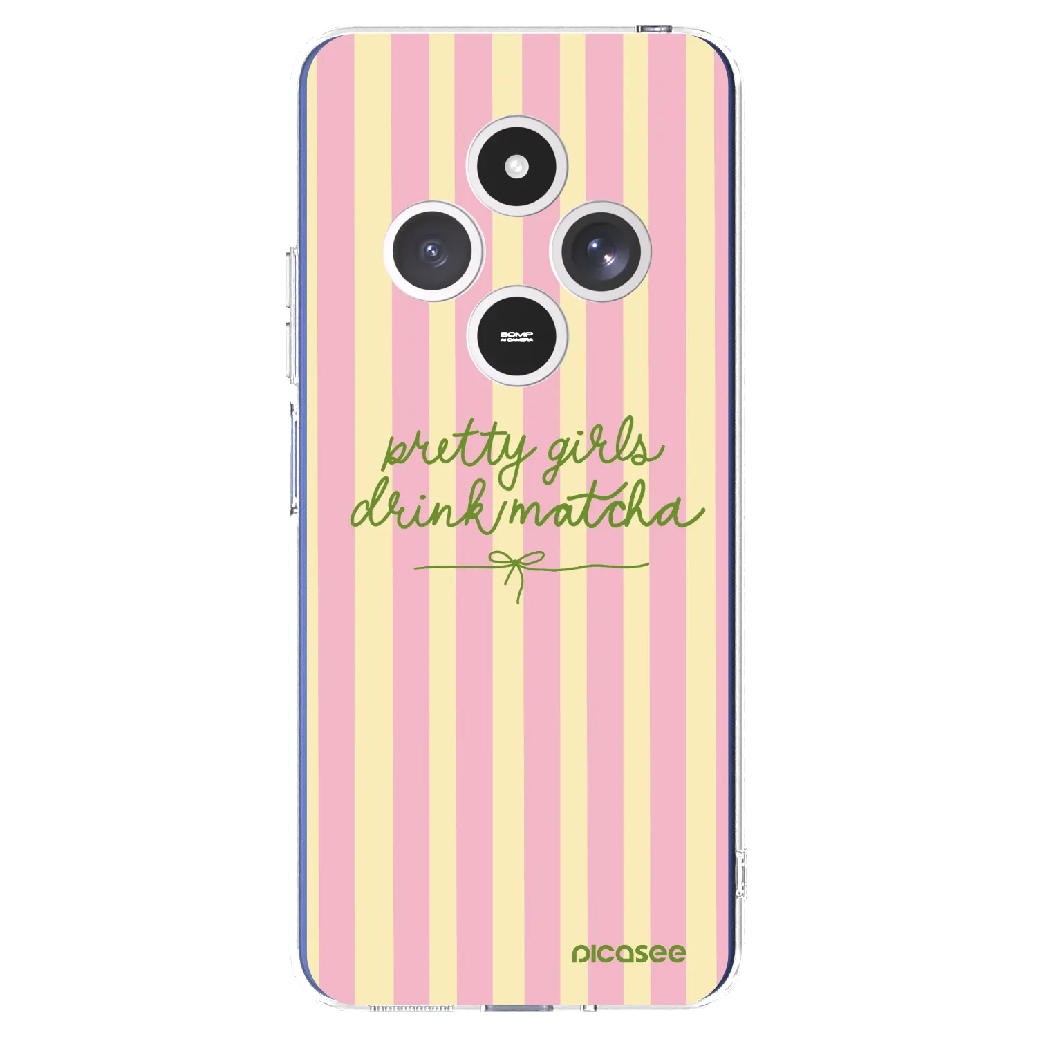 Picasee silikonska prozirna maskica za Xiaomi Redmi 14C - Pretty matcha