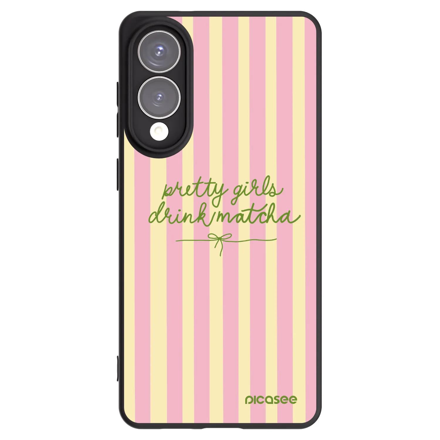 Picasee crna silikonska maskica za Samsung Galaxy S25 Edge 5G - Pretty matcha