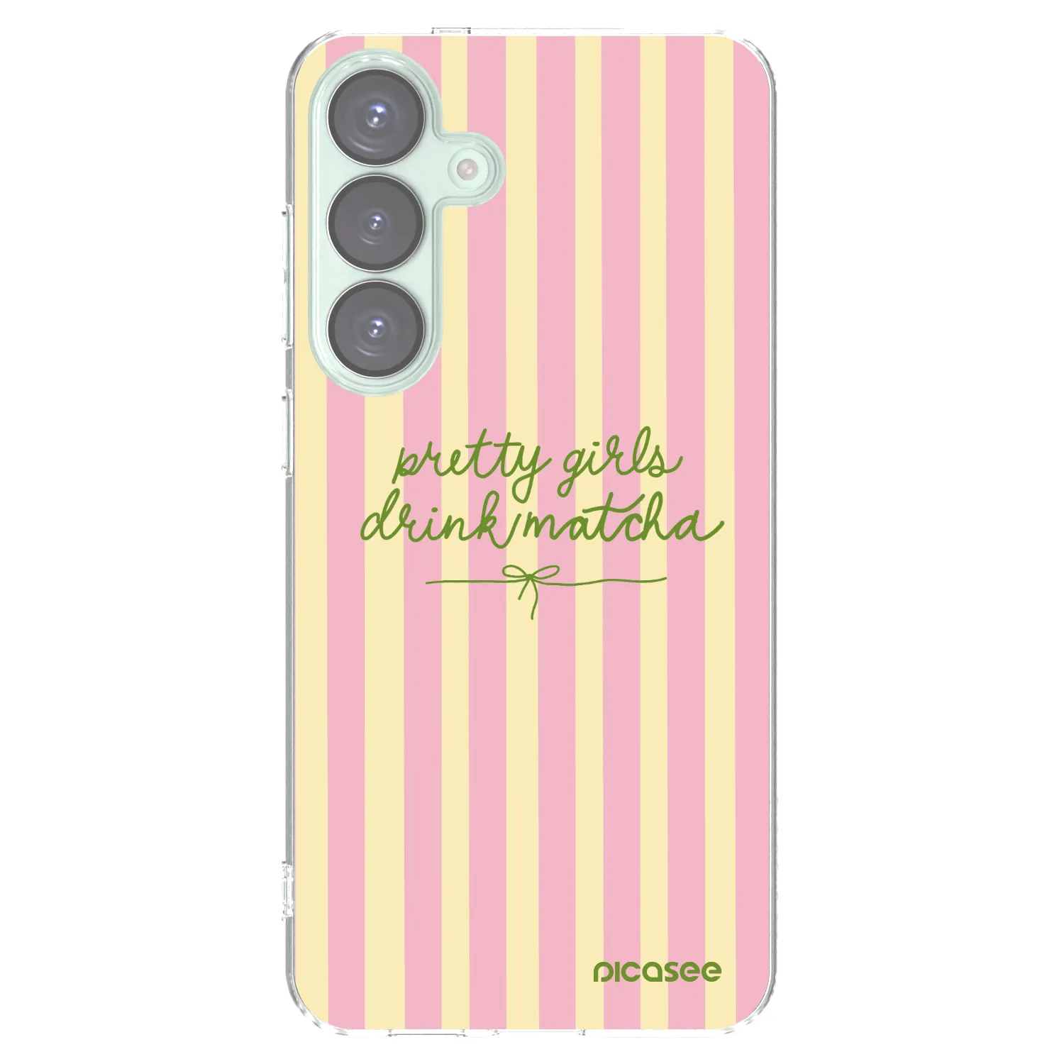Picasee silikonska prozirna maskica za Samsung Galaxy S25+ 5G - Pretty matcha