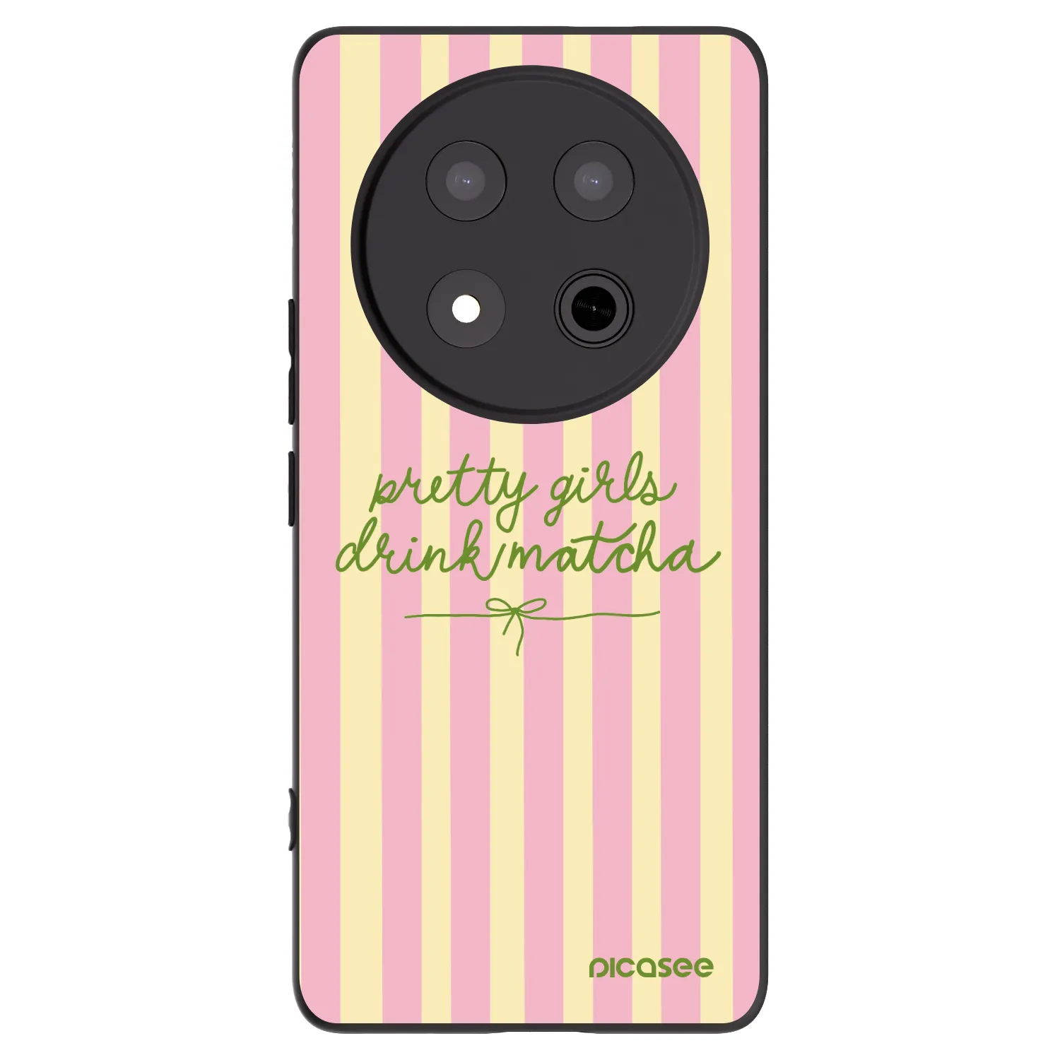 Picasee crna silikonska maskica za Honor Magic7 Lite 5G - Pretty matcha