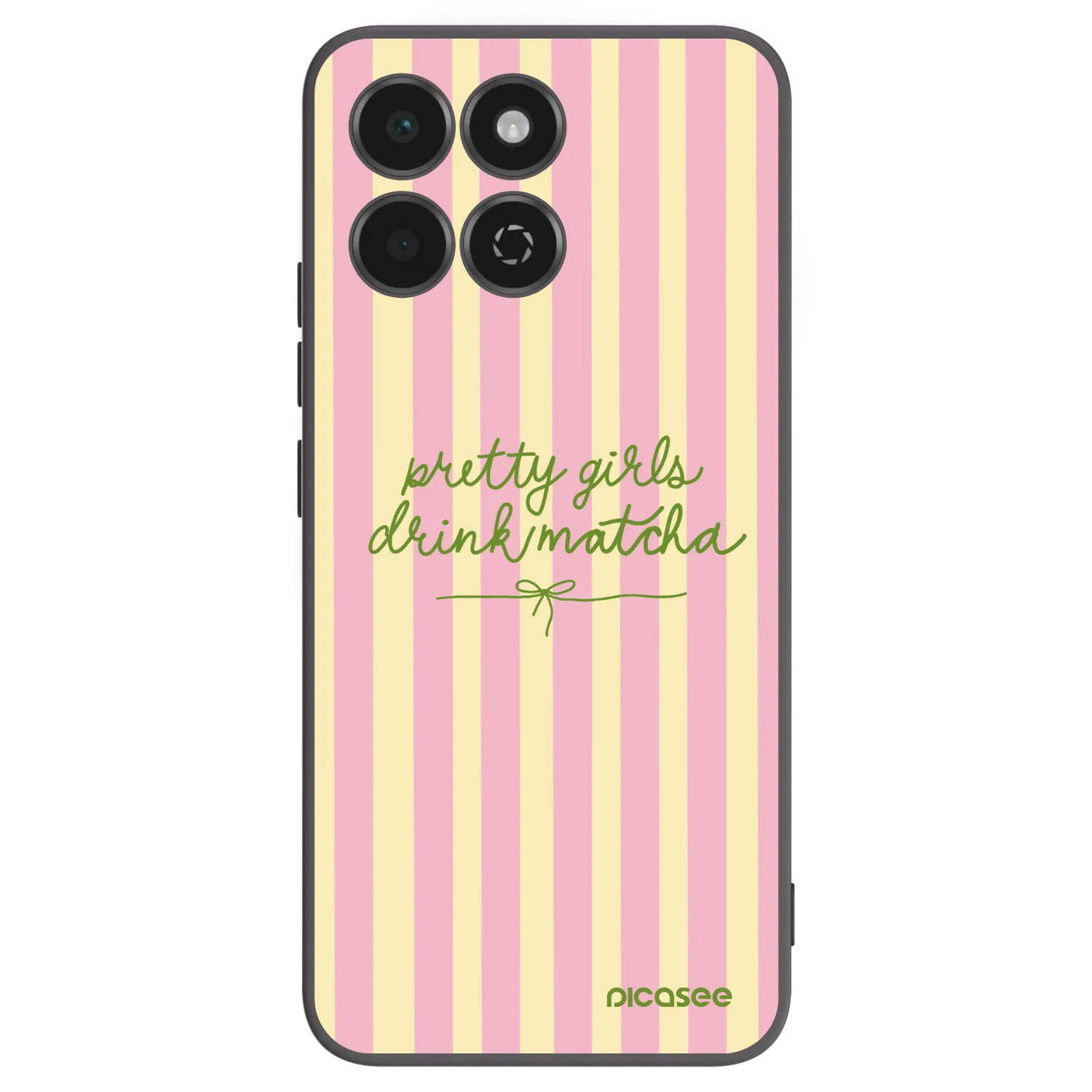 Picasee crna silikonska maskica za Honor 200 Smart 5G - Pretty matcha