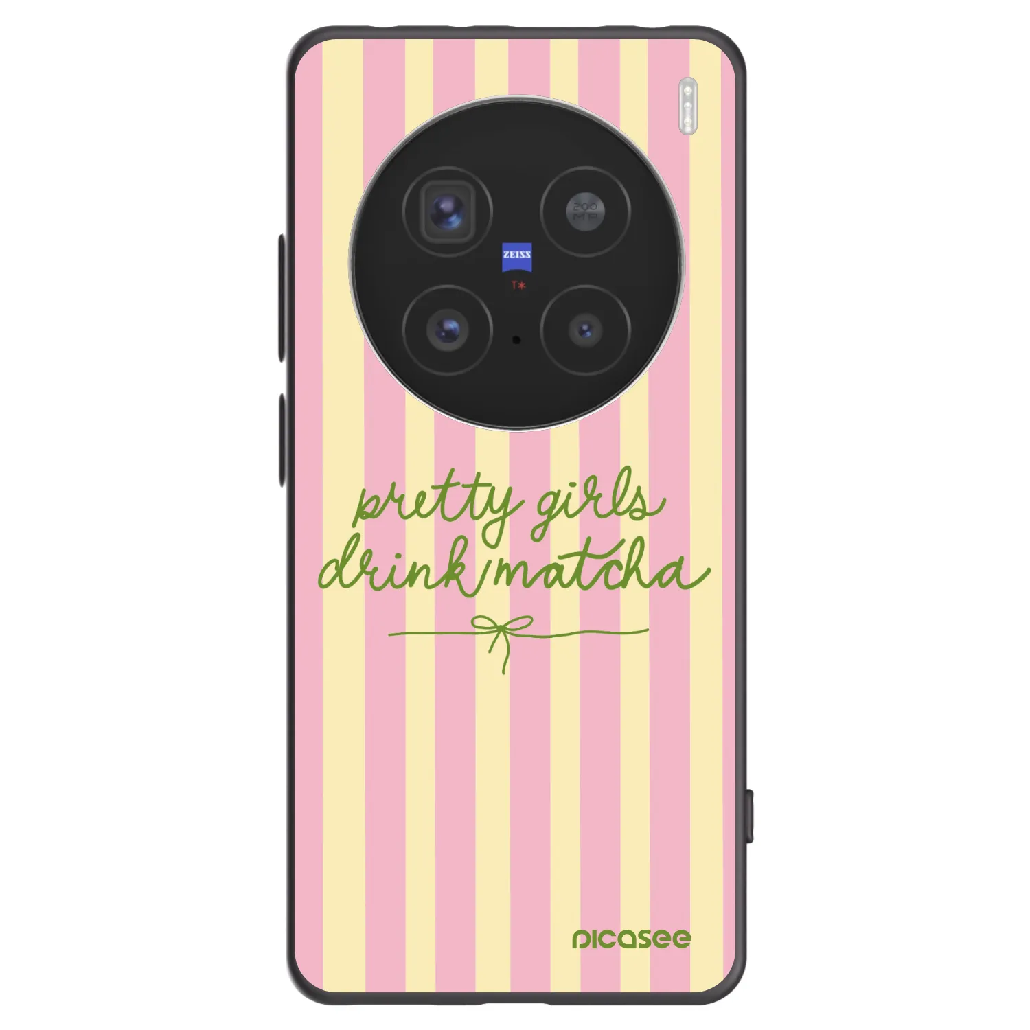 Picasee crna silikonska maskica za Vivo X200 Pro - Pretty matcha