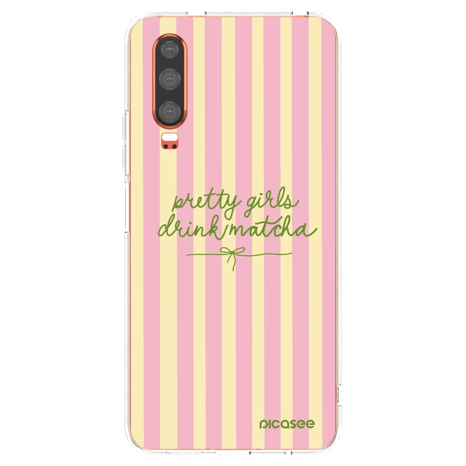Picasee silikonska prozirna maskica za Huawei P30 - Pretty matcha