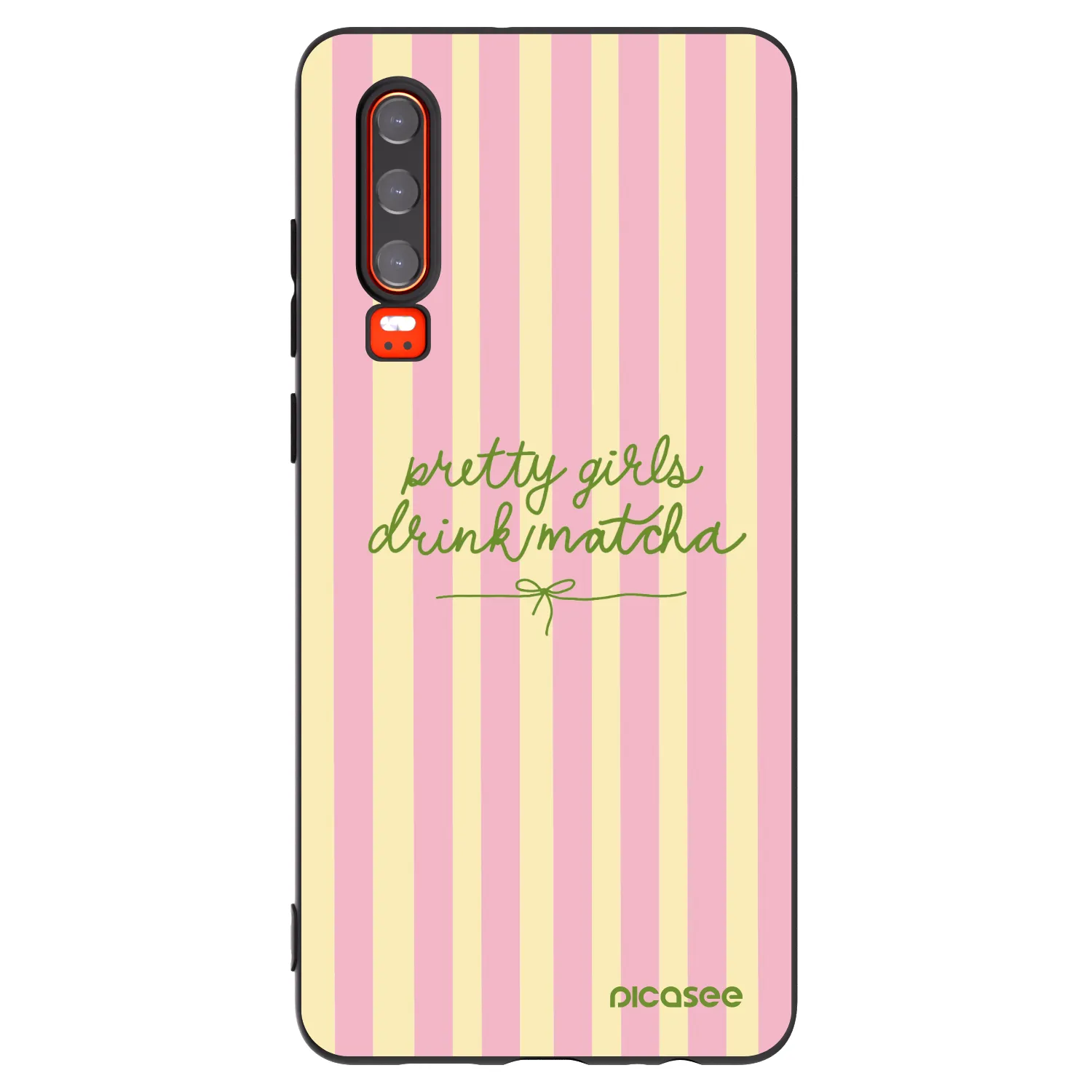 Picasee crna silikonska maskica za Huawei P30 - Pretty matcha