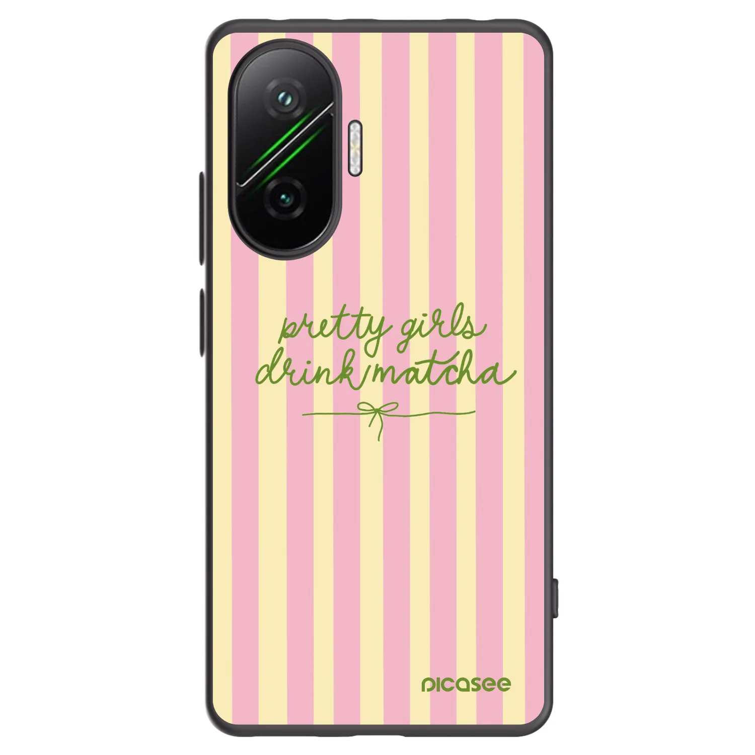 Picasee crna silikonska maskica za Xiaomi Poco F7 5G - Pretty matcha