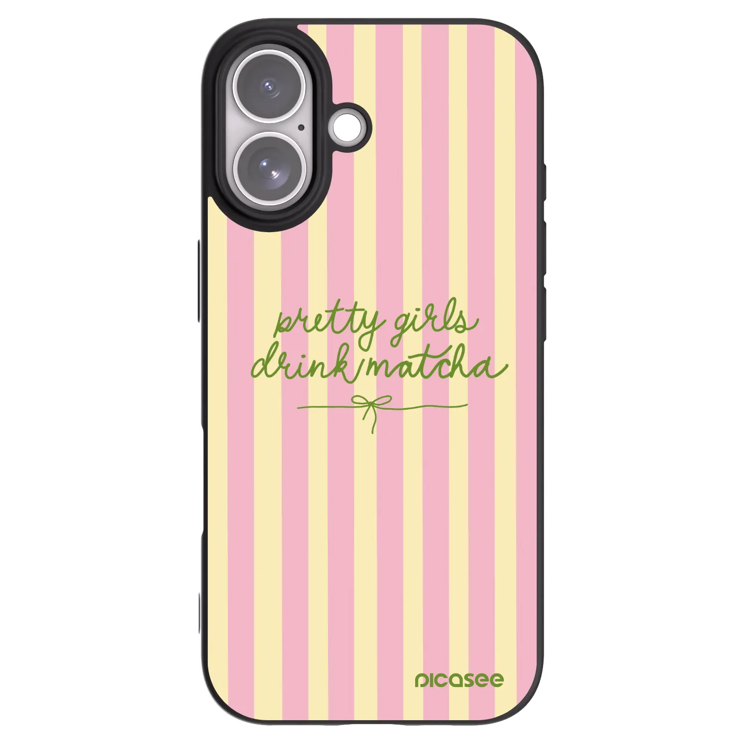 Picasee crna silikonska maskica za Apple iPhone 17 - Pretty matcha