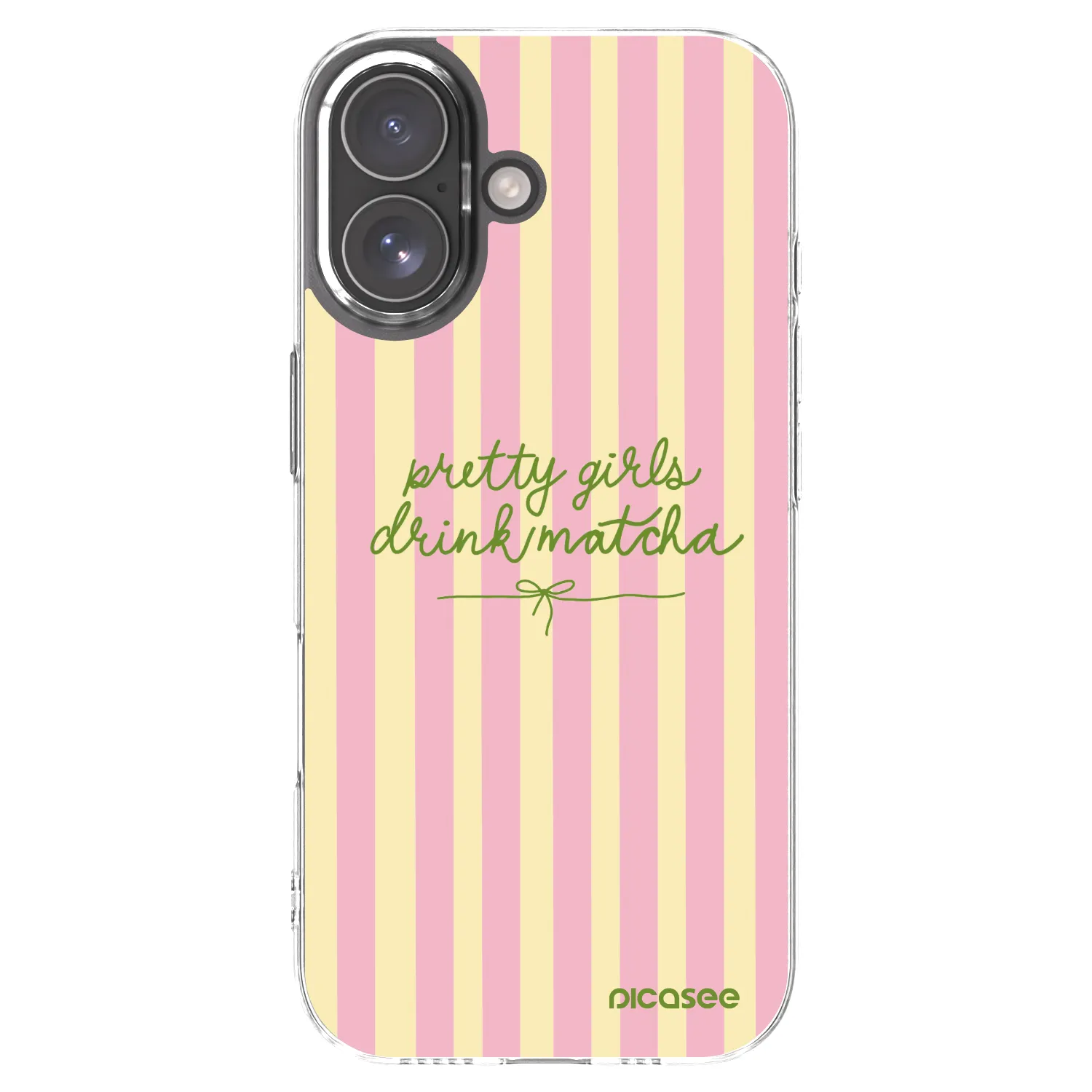 Picasee silikonska prozirna maskica za Apple iPhone 17 - Pretty matcha