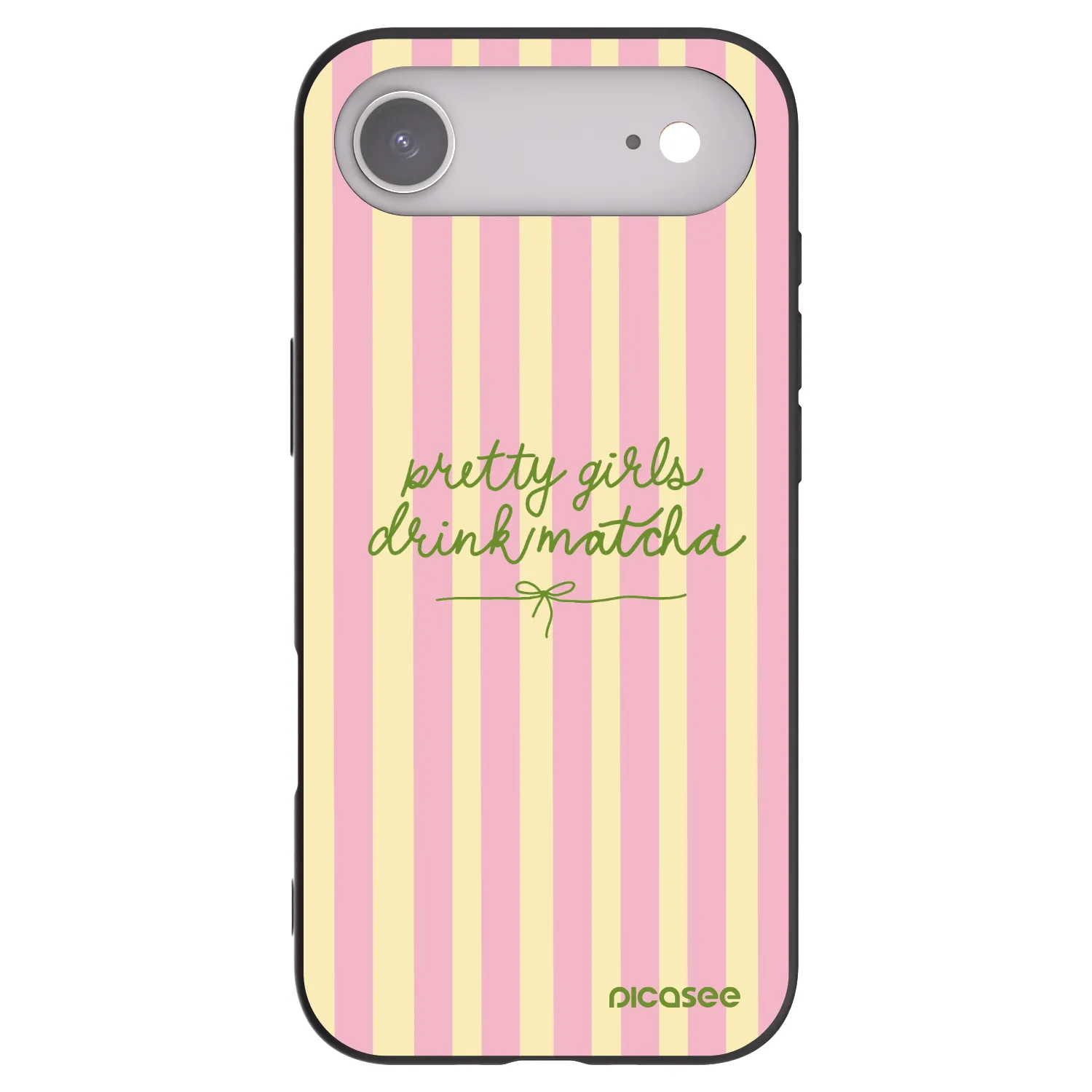 Picasee crna silikonska maskica za Apple iPhone Air - Pretty matcha