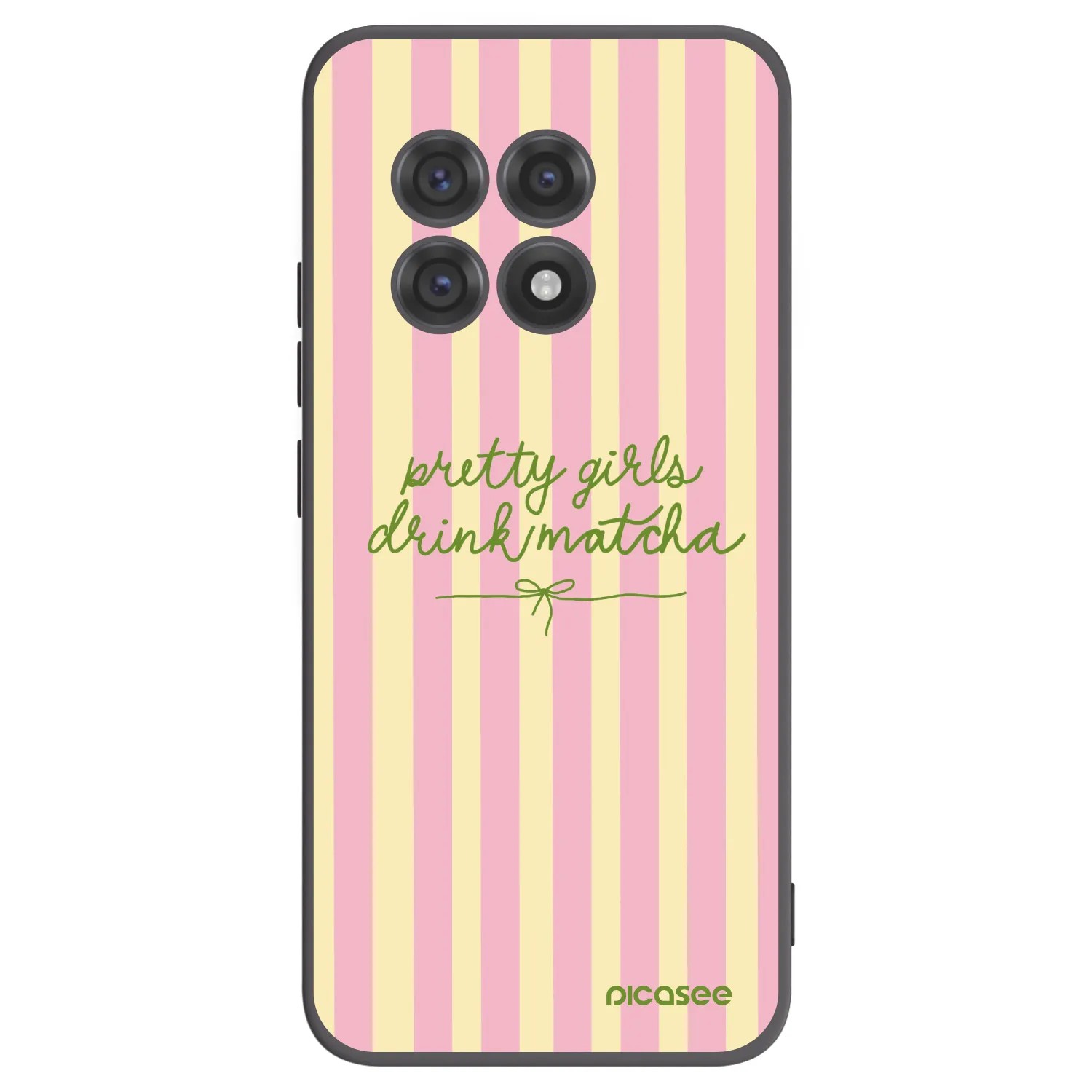 Picasee crna silikonska maskica za OnePlus 13R 5G - Pretty matcha
