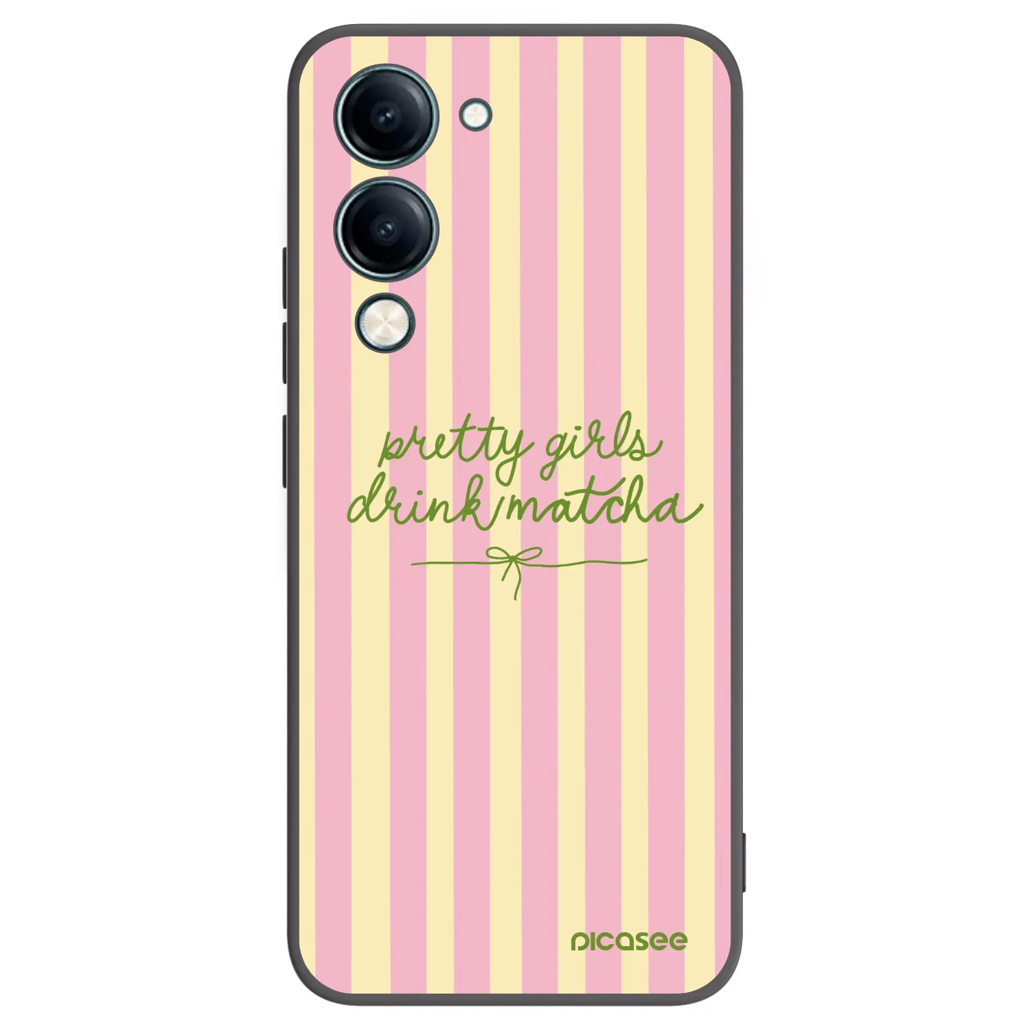 Picasee crna silikonska maskica za Vivo Y29s 5G - Pretty matcha